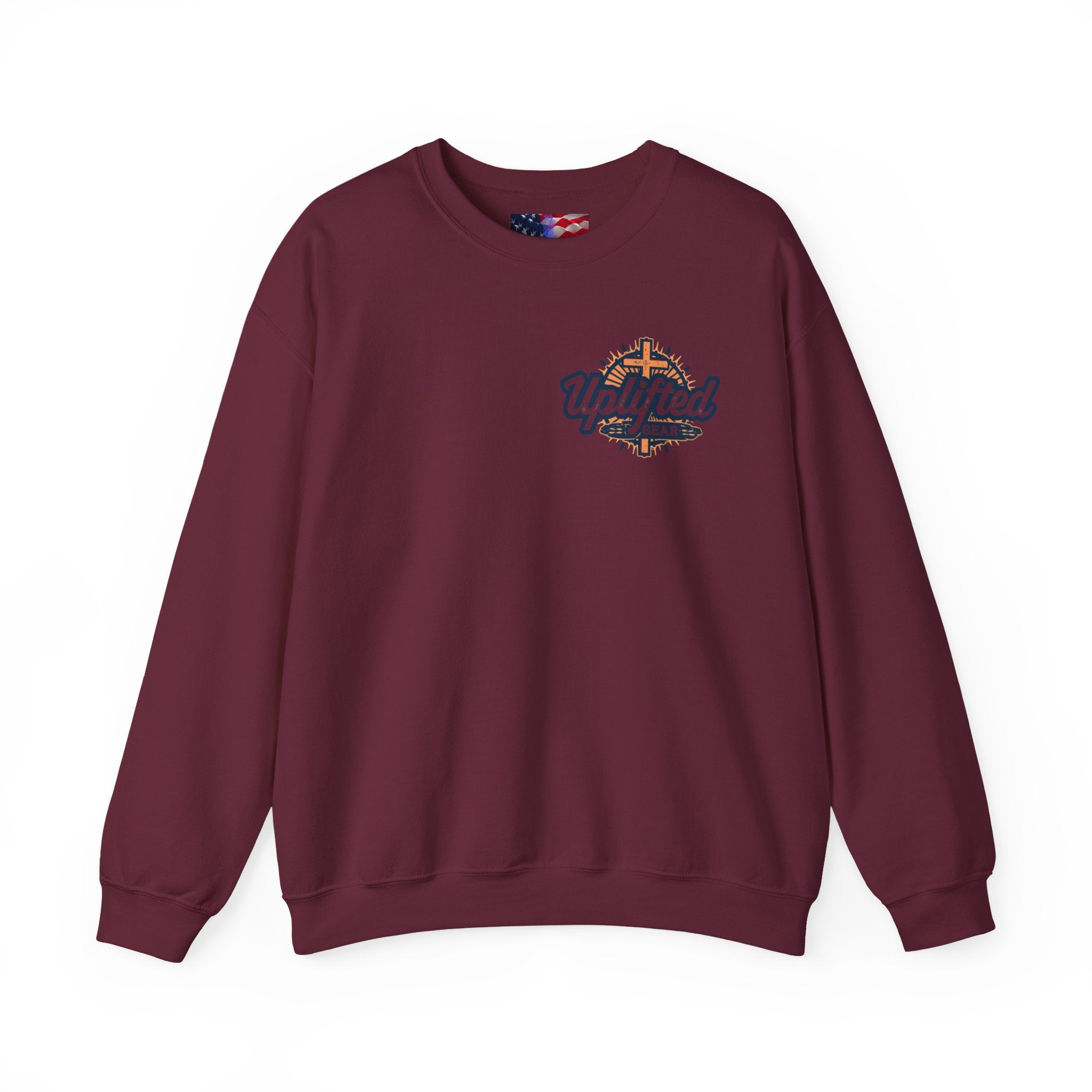 Trust in The Lord Proverbs 3:5-6 Biblical Design Crewneck Sweatshirt Printify