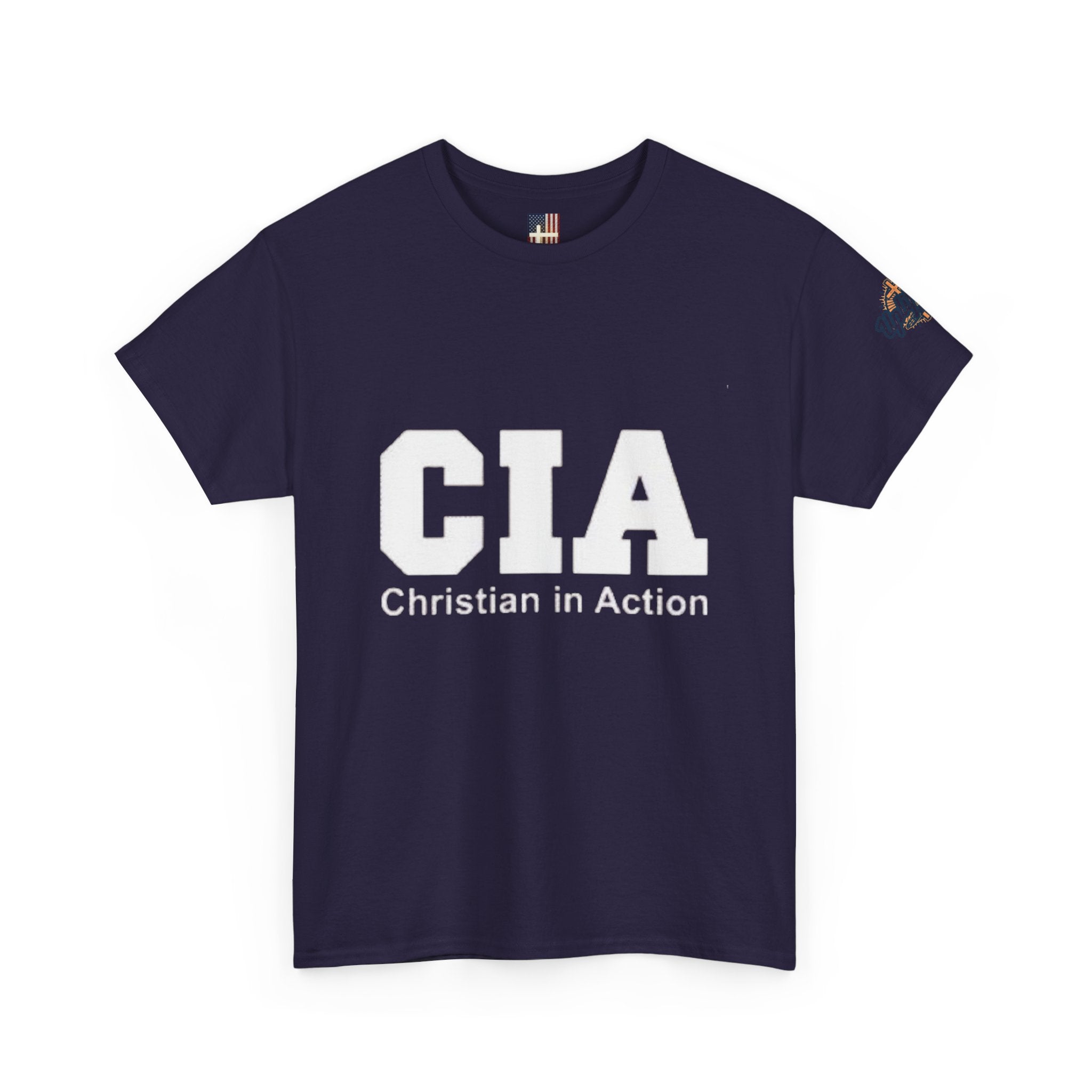 CIA Christian in Action T-shirt - Funny Faith Parody T-shirt - Mission Ready Apparel Printify