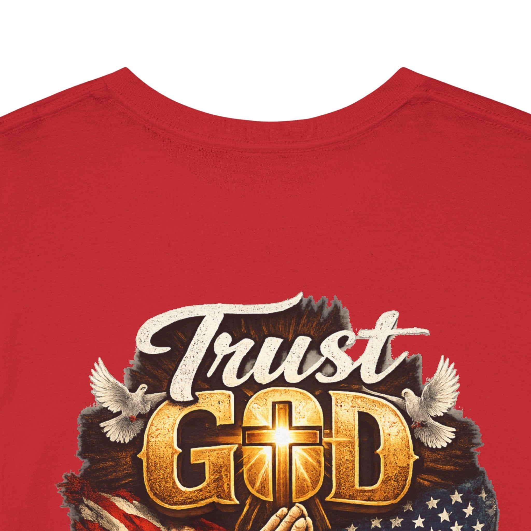 Trust God Not Government T-Shirt — Vintage Patriotic Christian Tee Printify