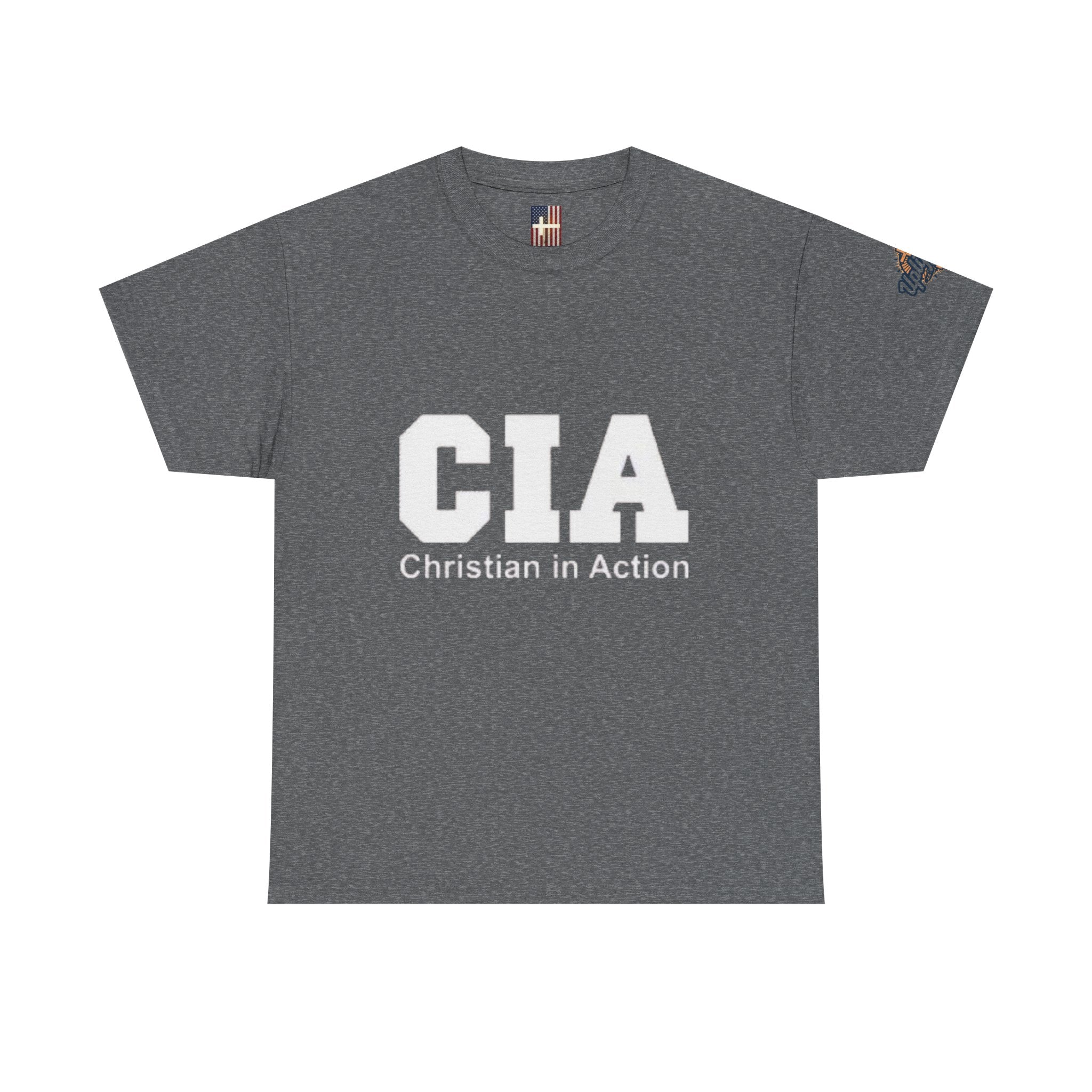 CIA Christian in Action T-shirt - Funny Faith Parody T-shirt - Mission Ready Apparel Printify
