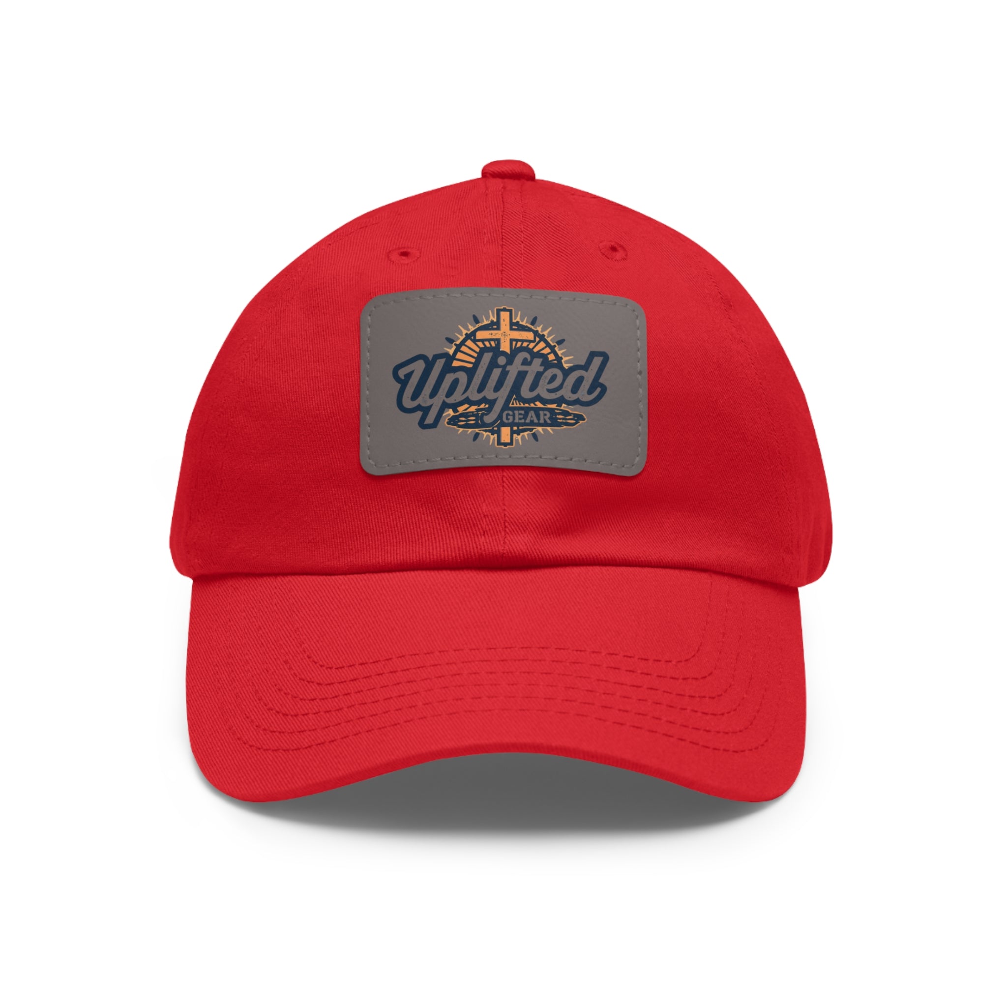 Uplifted Gear Dad Hat Christian Brand Rectangle Printify