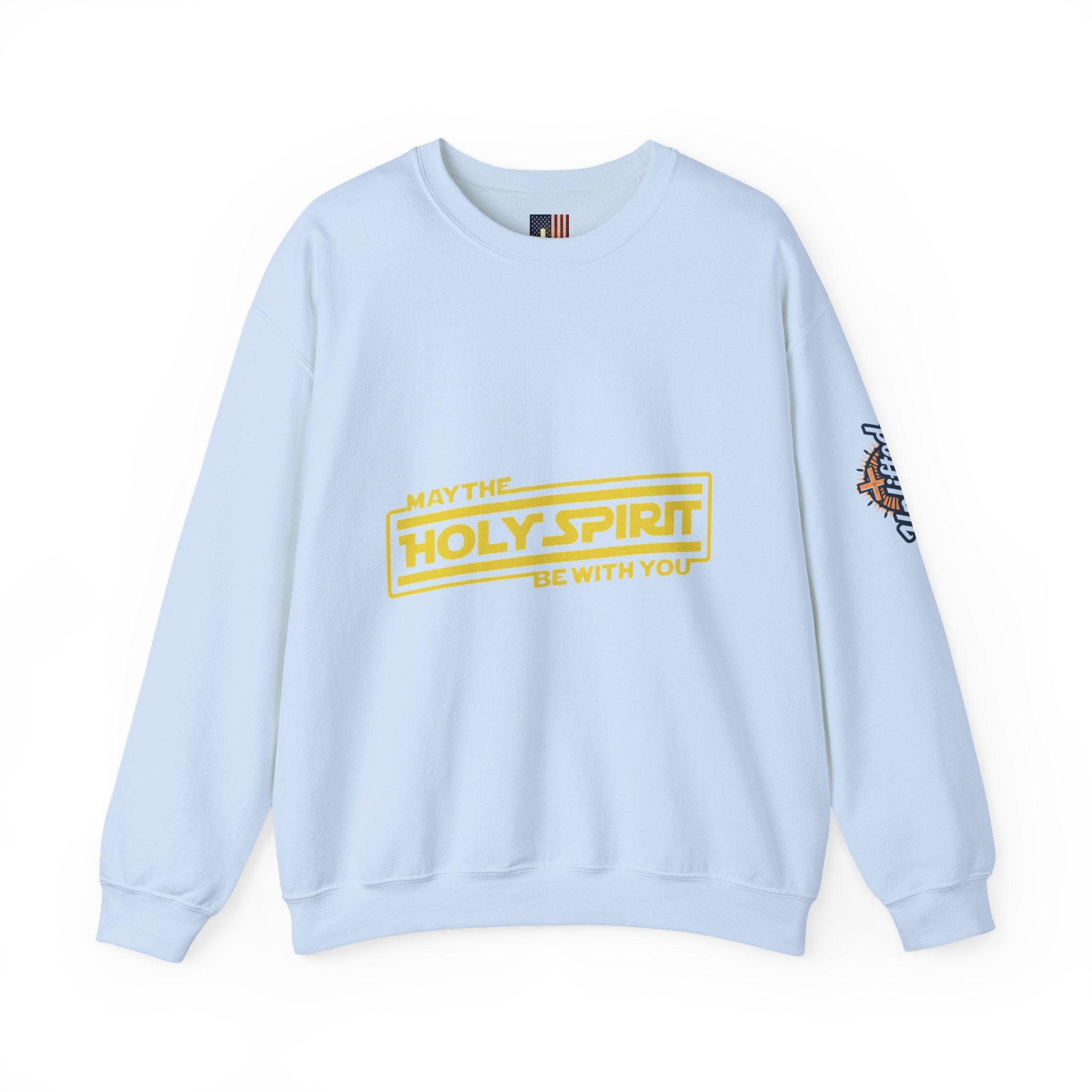 May the Holy Spirit Be With You Sweatshirt - Christian Star Wars Parody Sweatshirt Printify