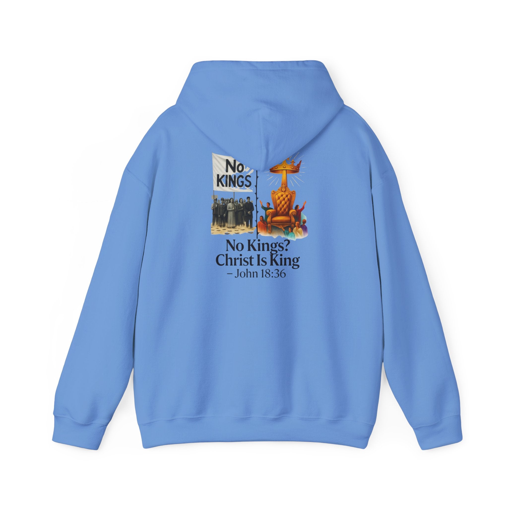 No Kings? Christ is King Hoodie – Bold Christian Hoodie for Sovereign Faith Printify