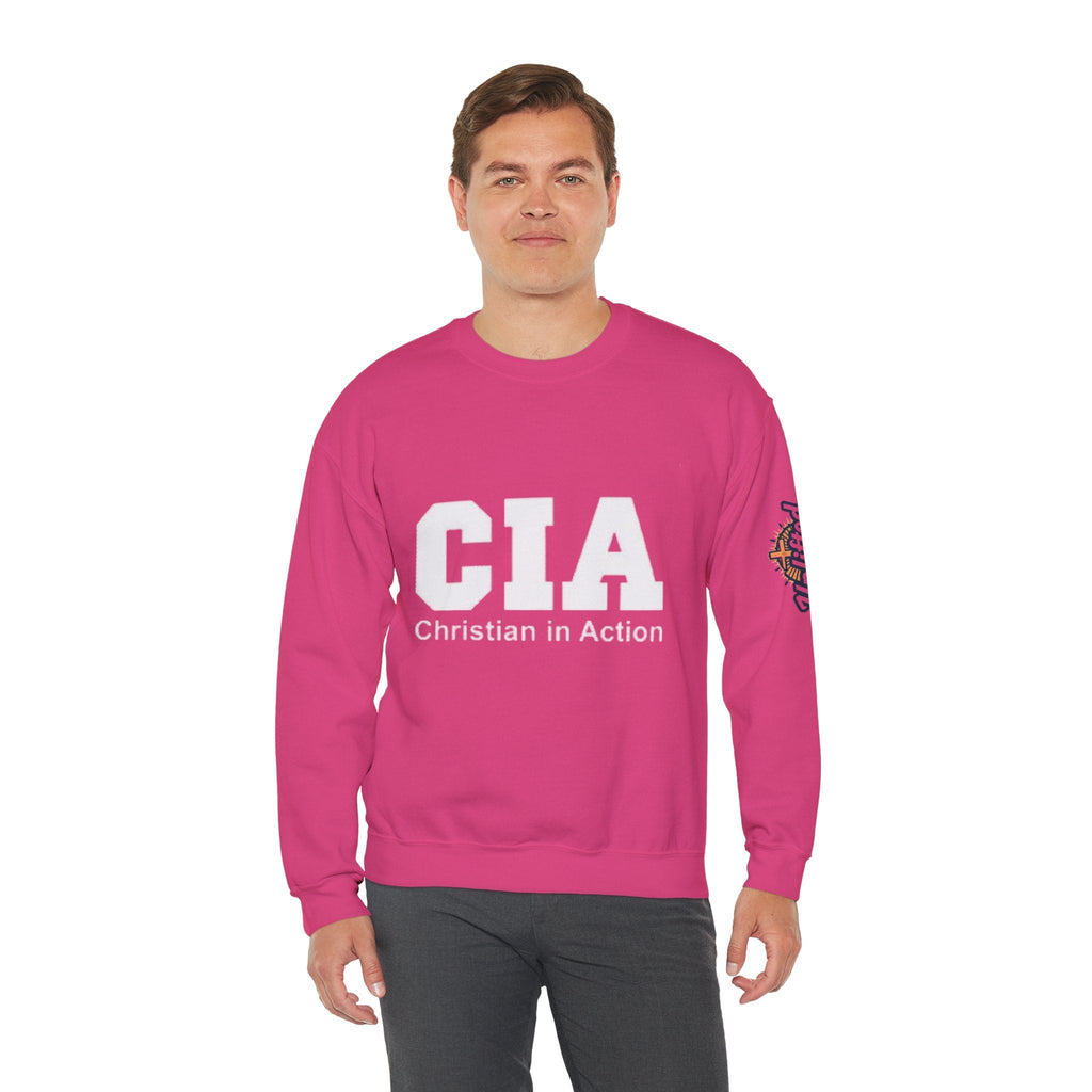 CIA Christian in Action Sweatshirt - Funny Faith Parody Sweatshirt - Mission Ready Apparel Printify