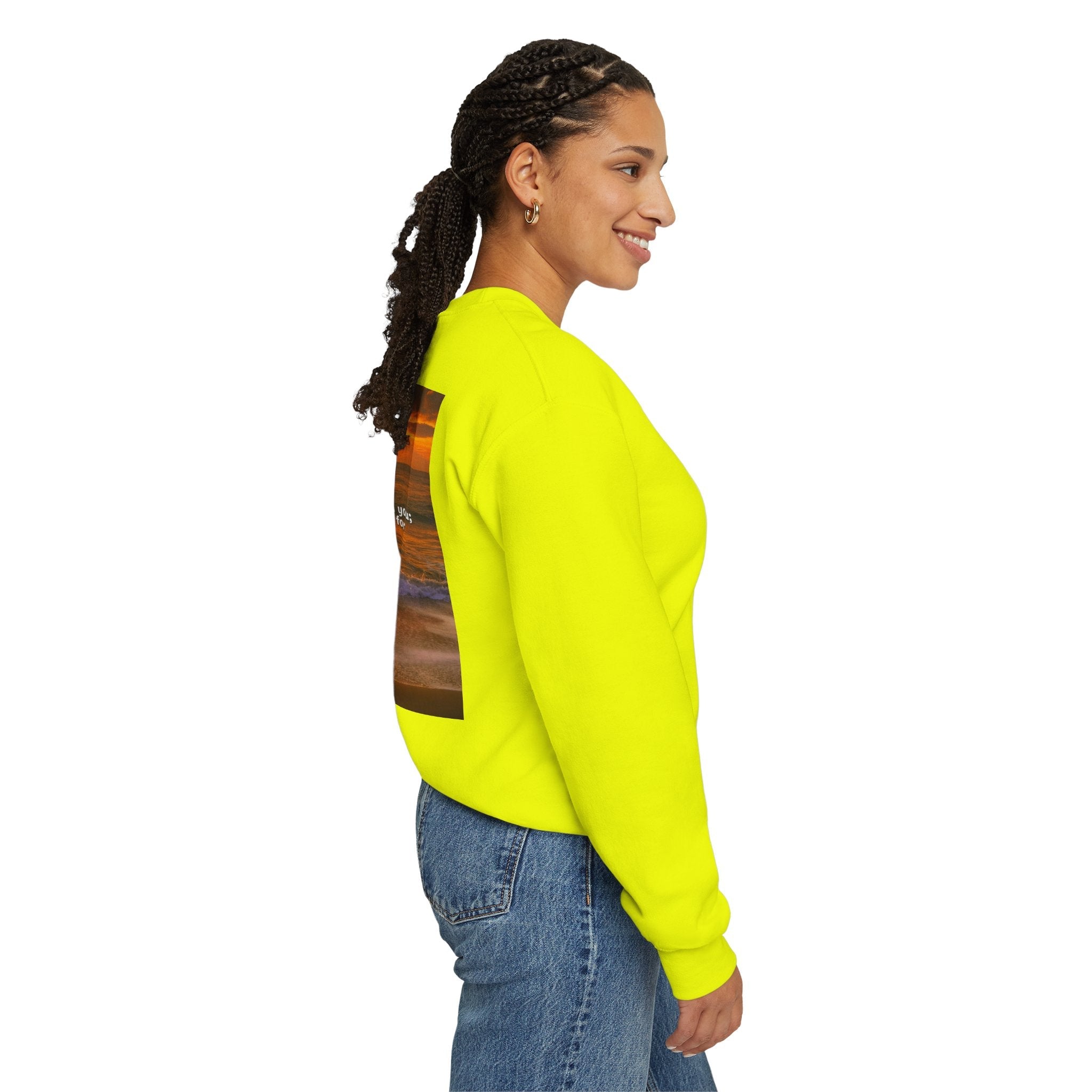 Bible Verse Unisex Heavy Blend™ Crewneck Sweatshirt - Isaiah 41 : 10 Printify