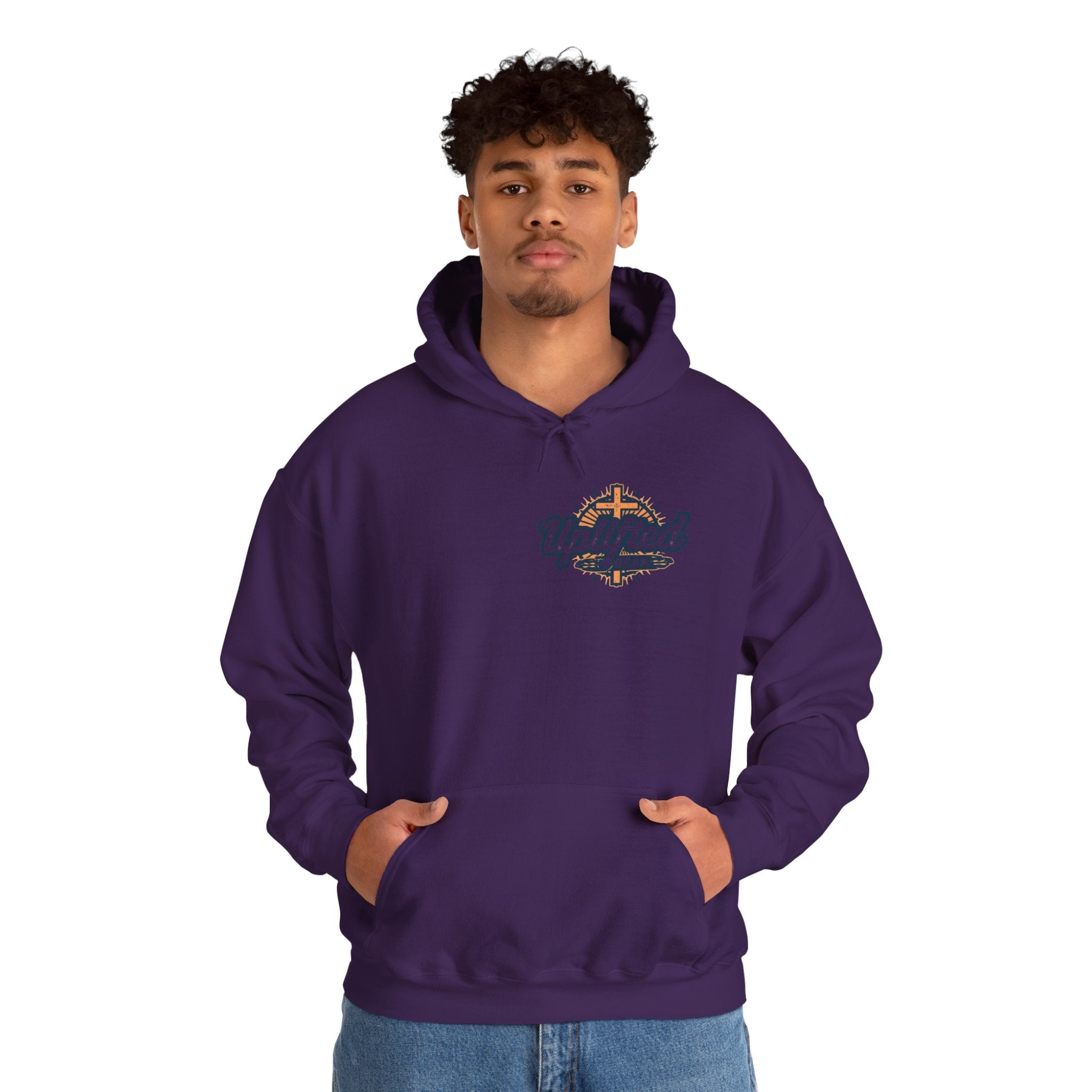 Religious Graphic Armor Of God Design - Unisex Heavy Blend™ Hooded Sweatshirt Printify