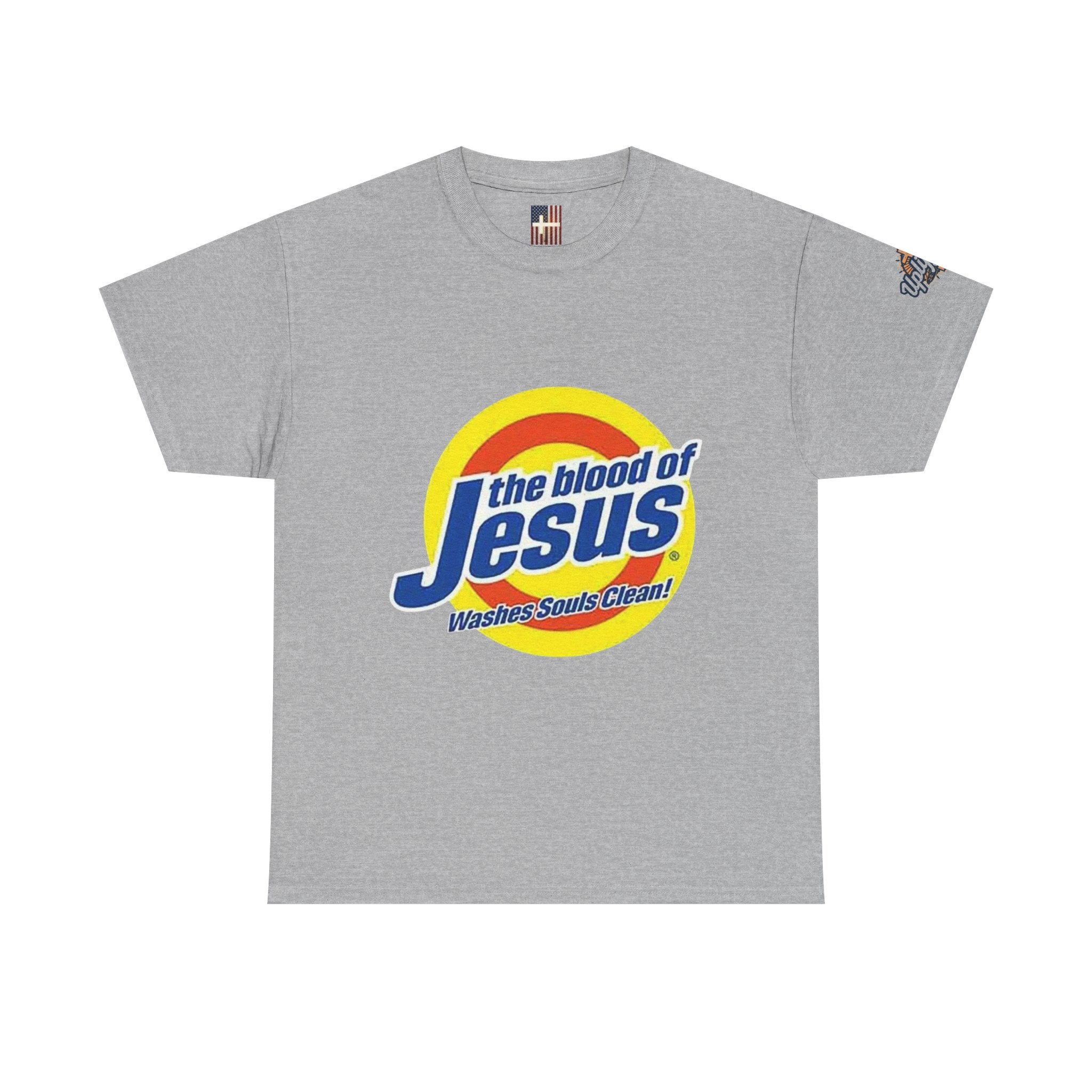 Blood of Jesus Washes Souls Clean T-shirt - Funny Tide Parody - Christian Faith T-shirt Printify