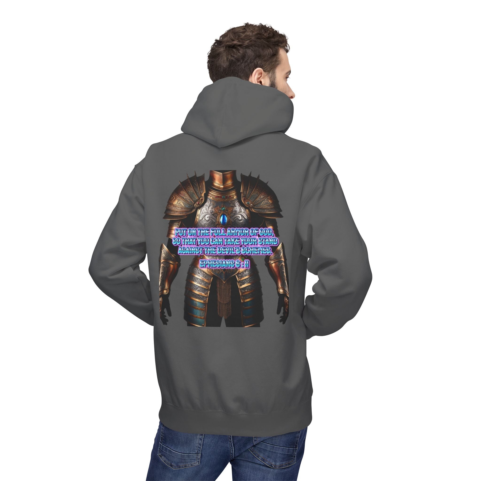 Hoodie - Ephesians 6:11 Bible Verse Religious Design Printify