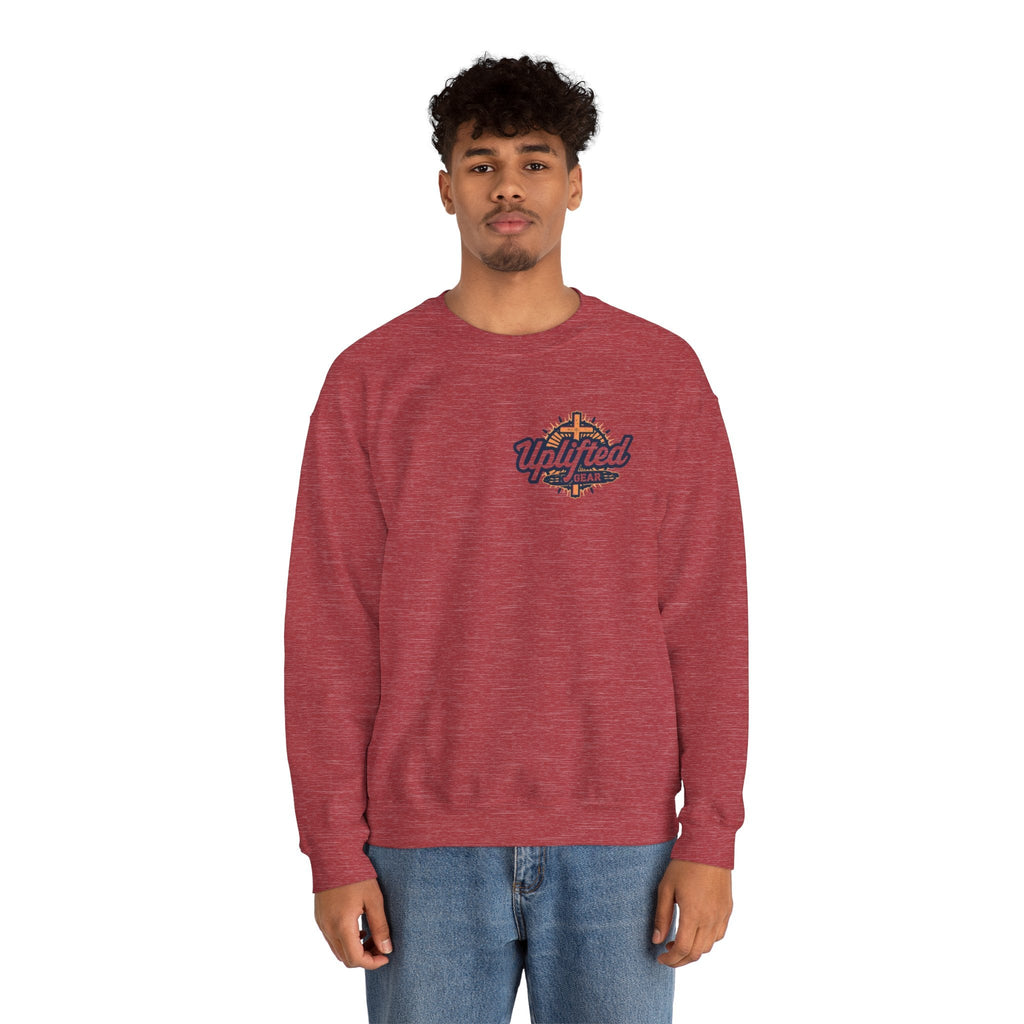God Created Adam and Eve Sweatshirt – Biblical Truth Christian Sweatshirt for Unshakable Faith Printify