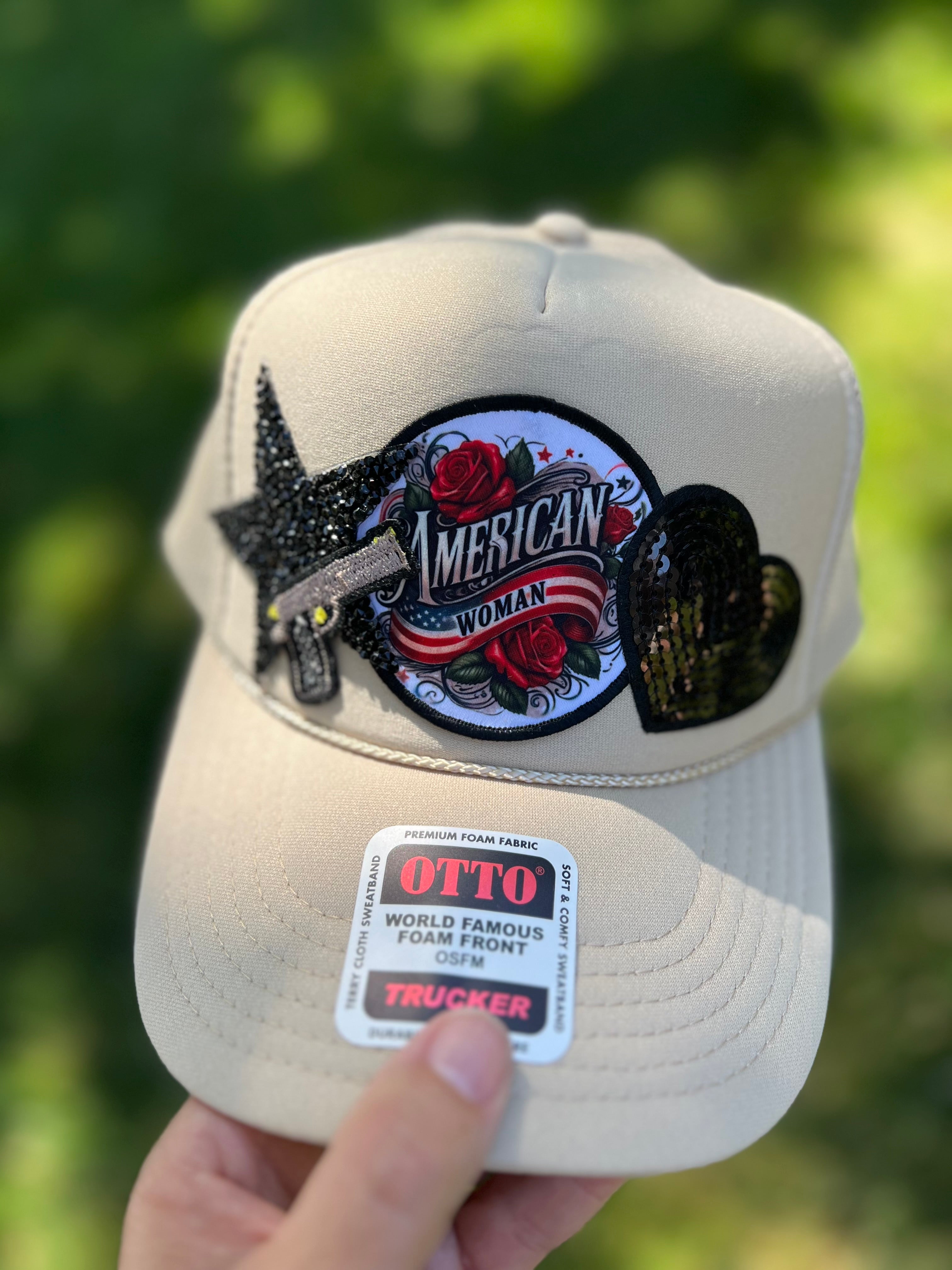 American Woman Patch Hat -clearance Pretty Little Patriot