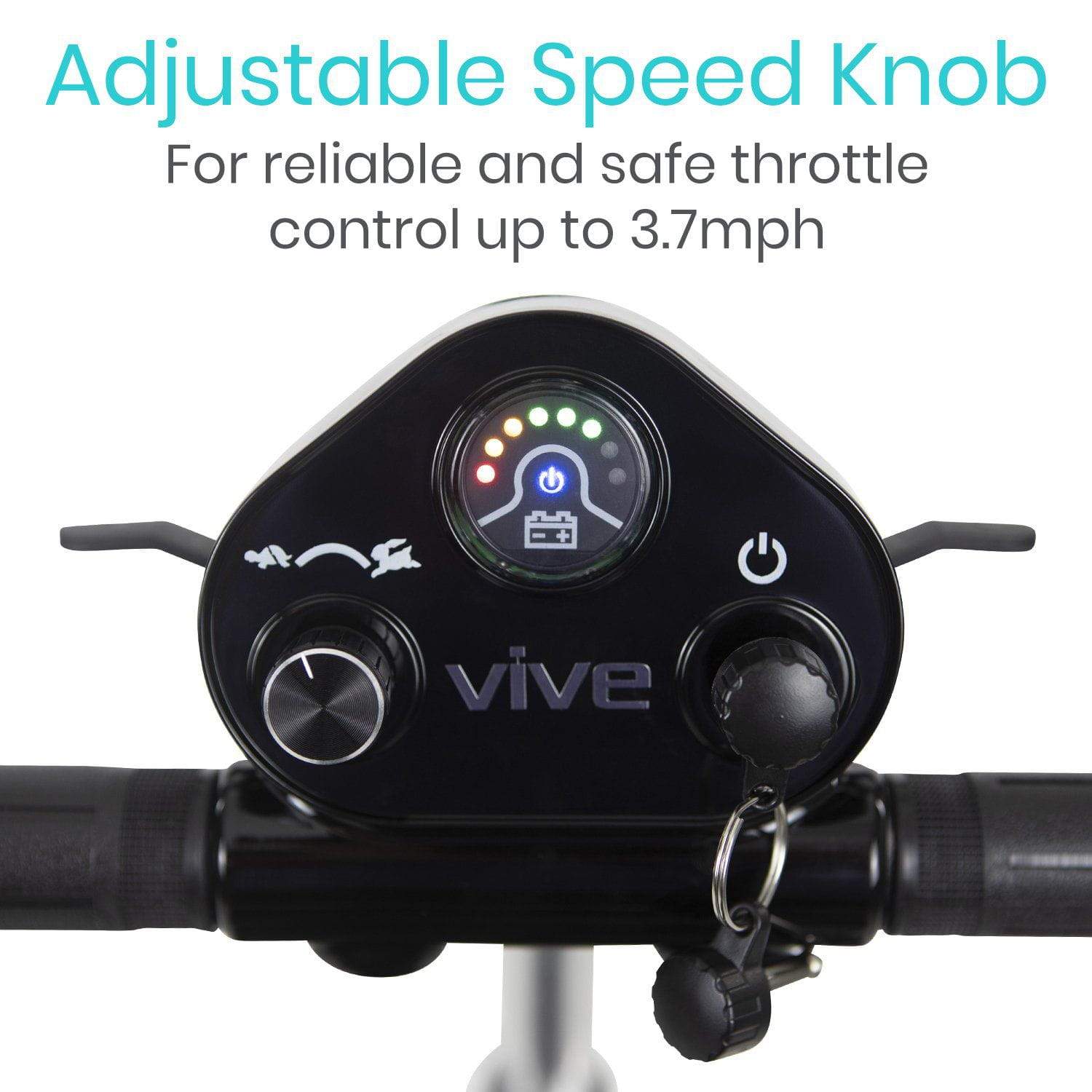 Vive Health MOB1030SLB Folding Mobility Scooter LifeMed USA