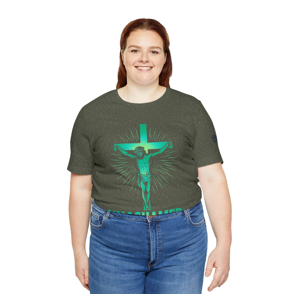 Unashamed T-shirt – Romans 1:16 Crucifixion Christian t-shirt for Bold Unwavering Faith Printify