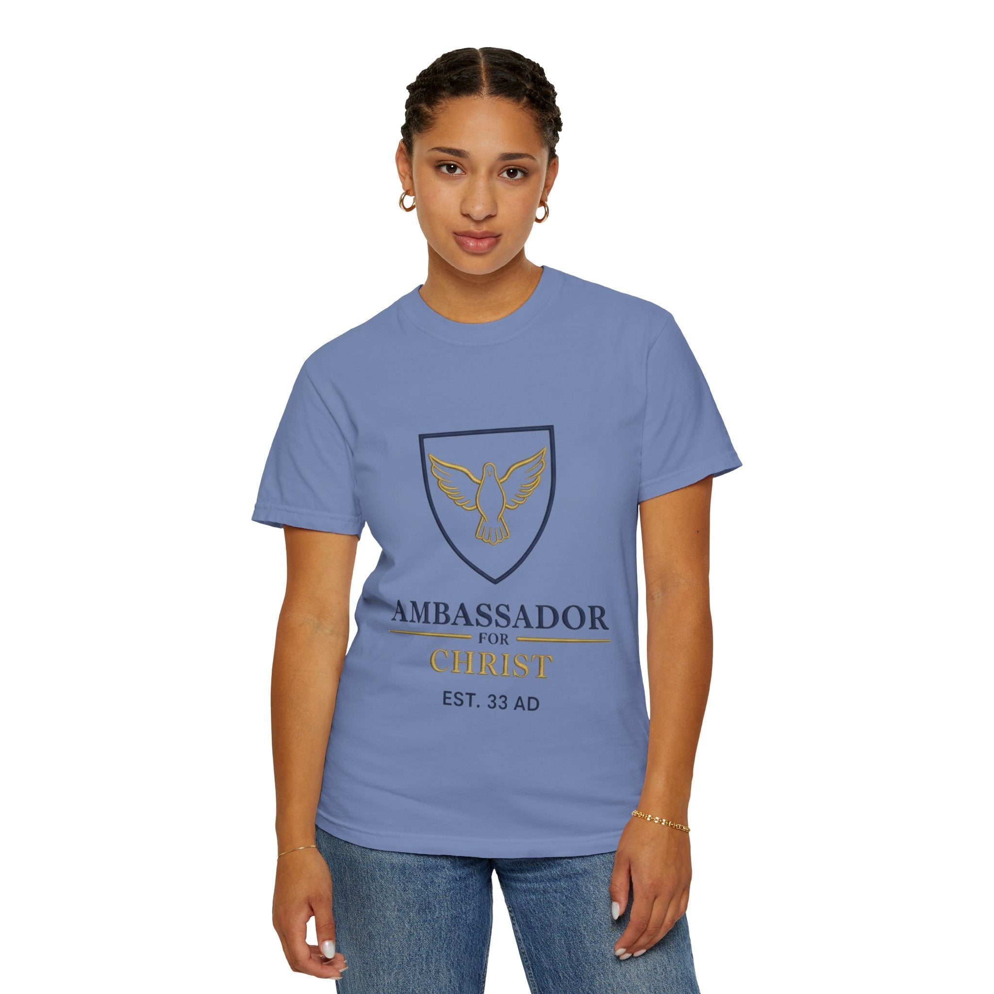 Ambassador for Christ T-Shirt – Established 33 AD Christian Tee for Bold Faith Printify