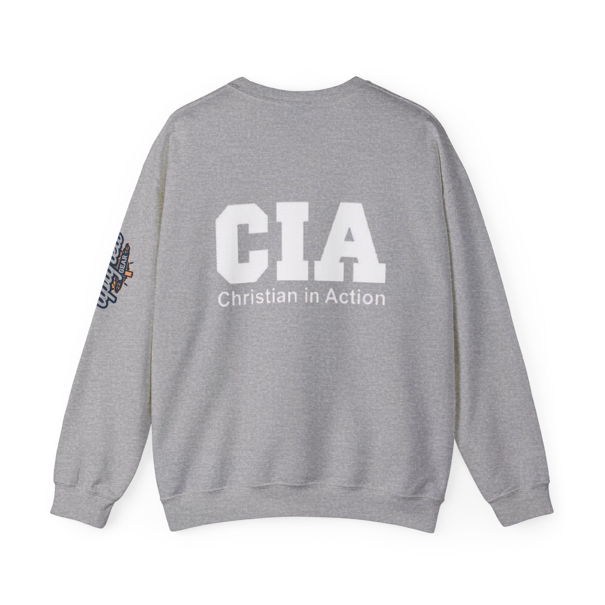 CIA Christian in Action Sweatshirt - Funny Faith Parody Sweatshirt - Mission Ready Apparel Printify