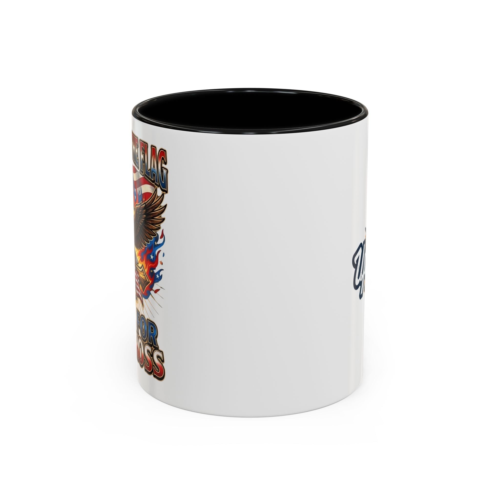 Patriotic Eagle Coffee Mug — "Stand for the Flag, Kneel for the Cross" (11/15oz) Printify
