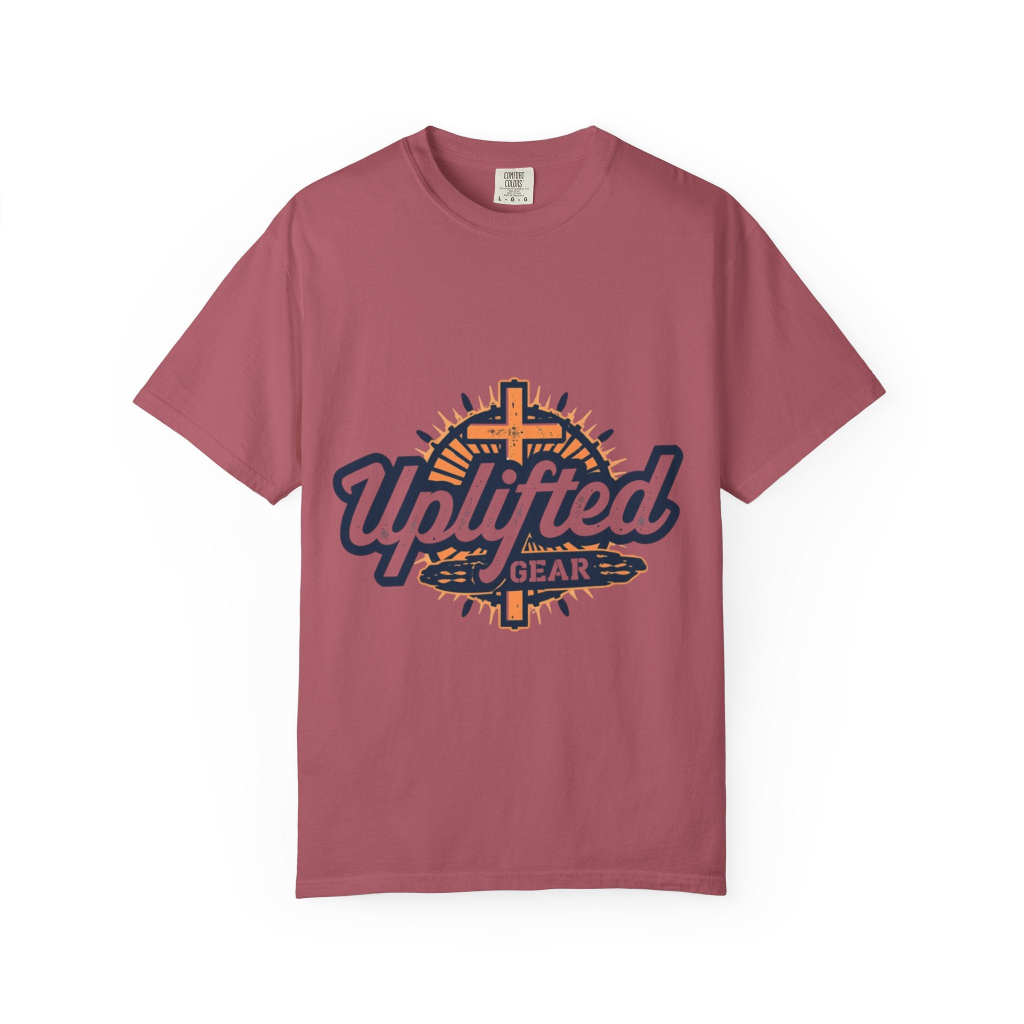 Uplifted Gear Christian T-Shirt – Bold Logo Faith Tee for Inspired Living Printify