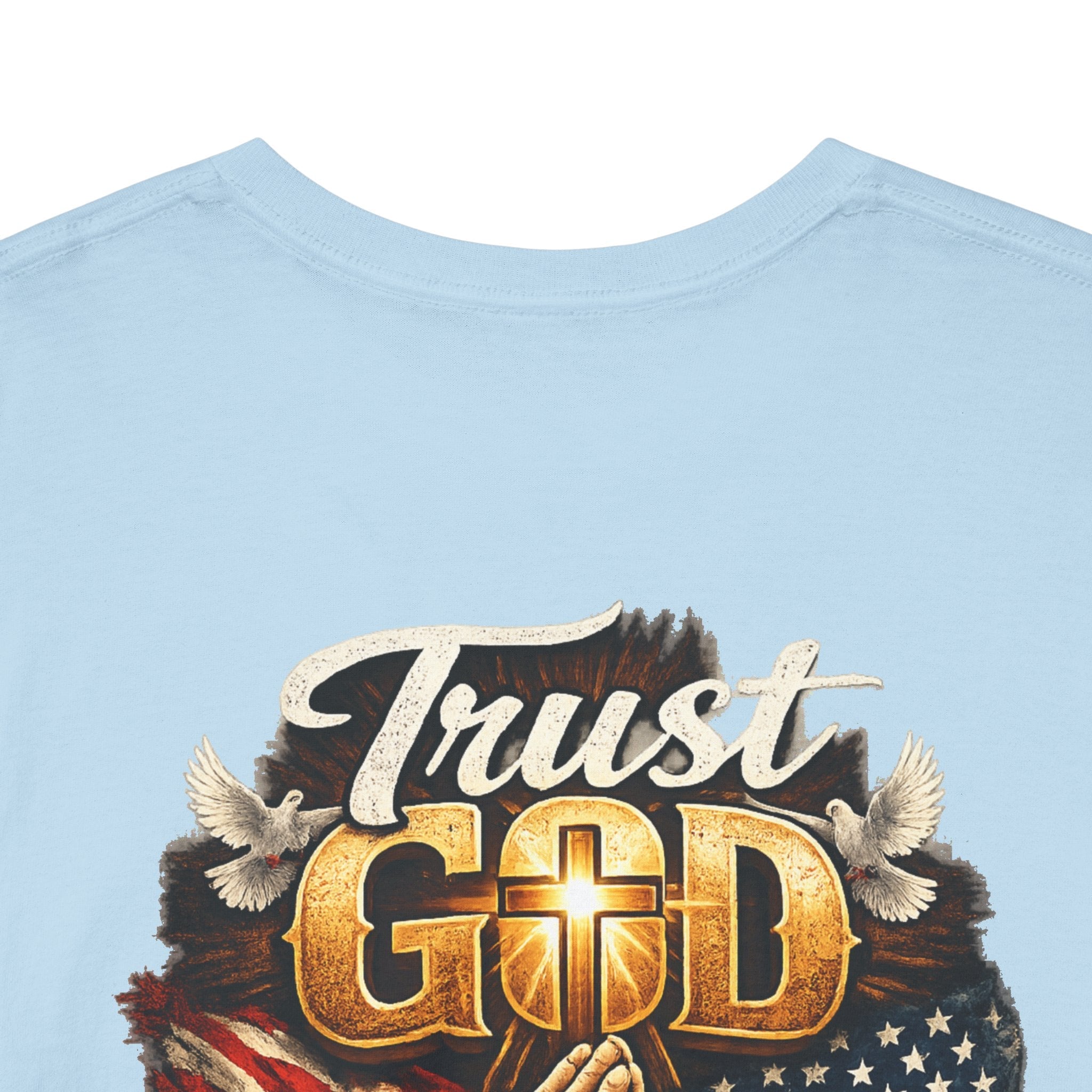 Trust God Not Government T-Shirt — Vintage Patriotic Christian Tee Printify