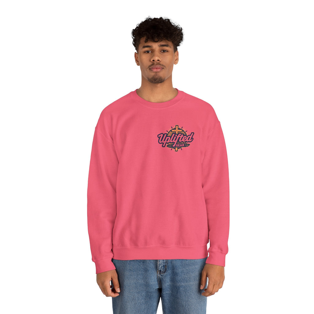 Abide Sweatshirt – Vine Wrapped John 15:5 Christian Sweatshirt for Cozy Devotion Printify