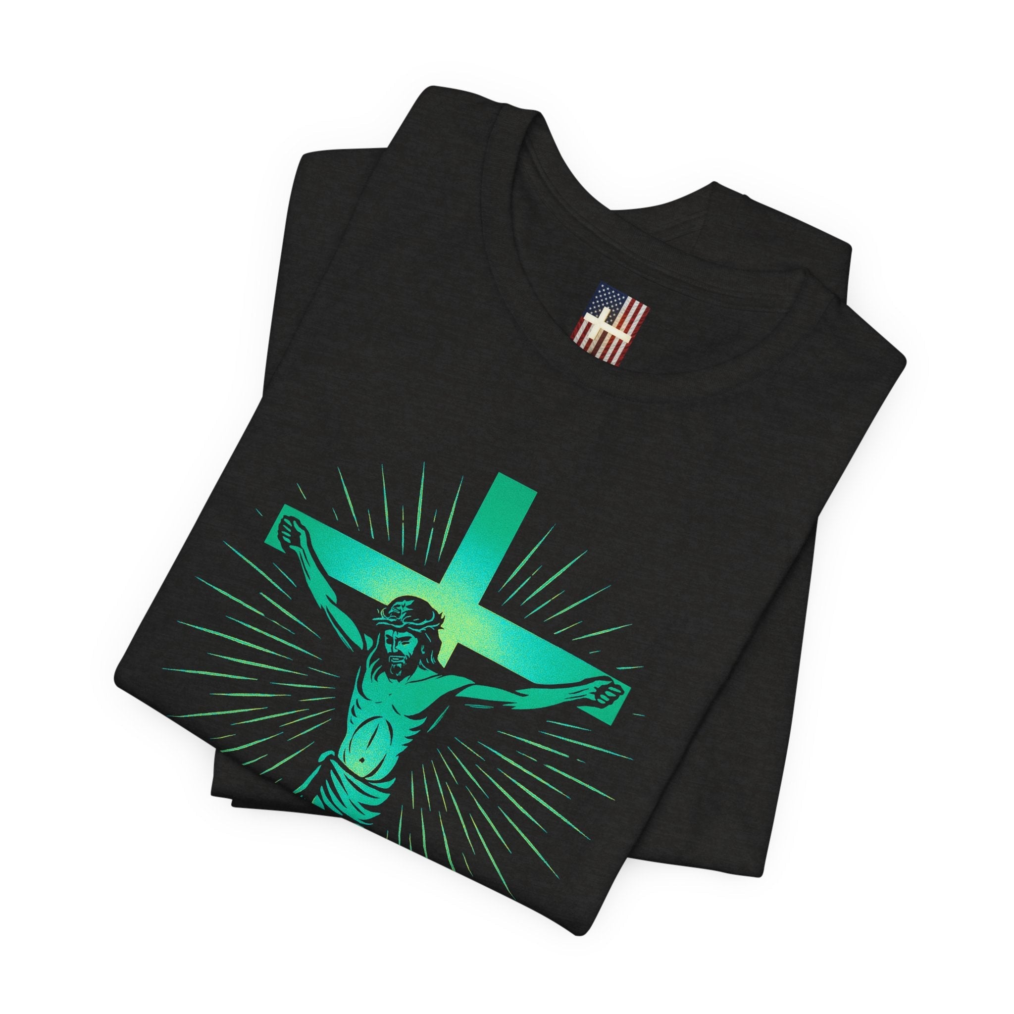 Unashamed T-shirt – Romans 1:16 Crucifixion Christian t-shirt for Bold Unwavering Faith Printify