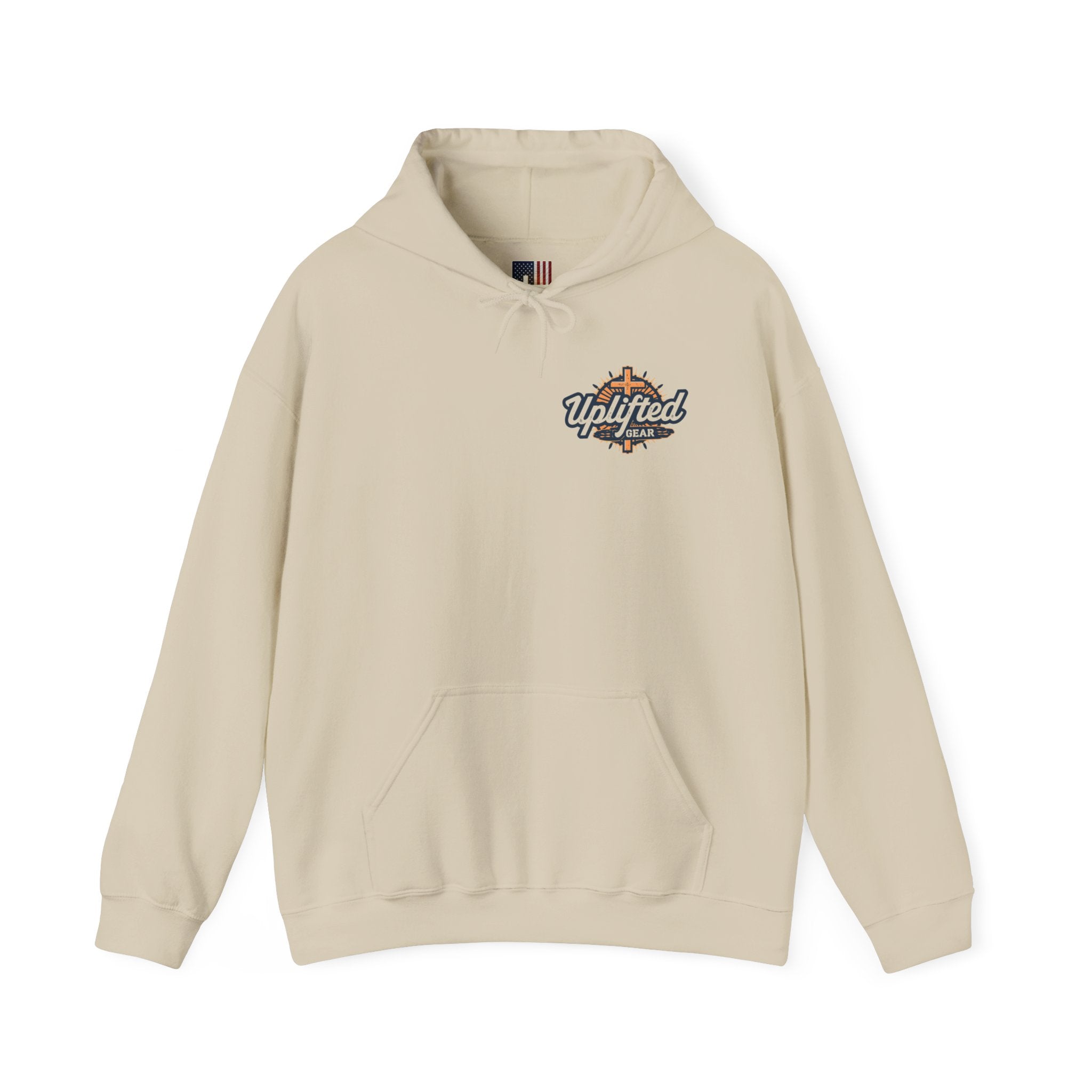 Stand for the Flag Kneel for the Cross Hoodie | Patriotic Eagle Hoodie Printify