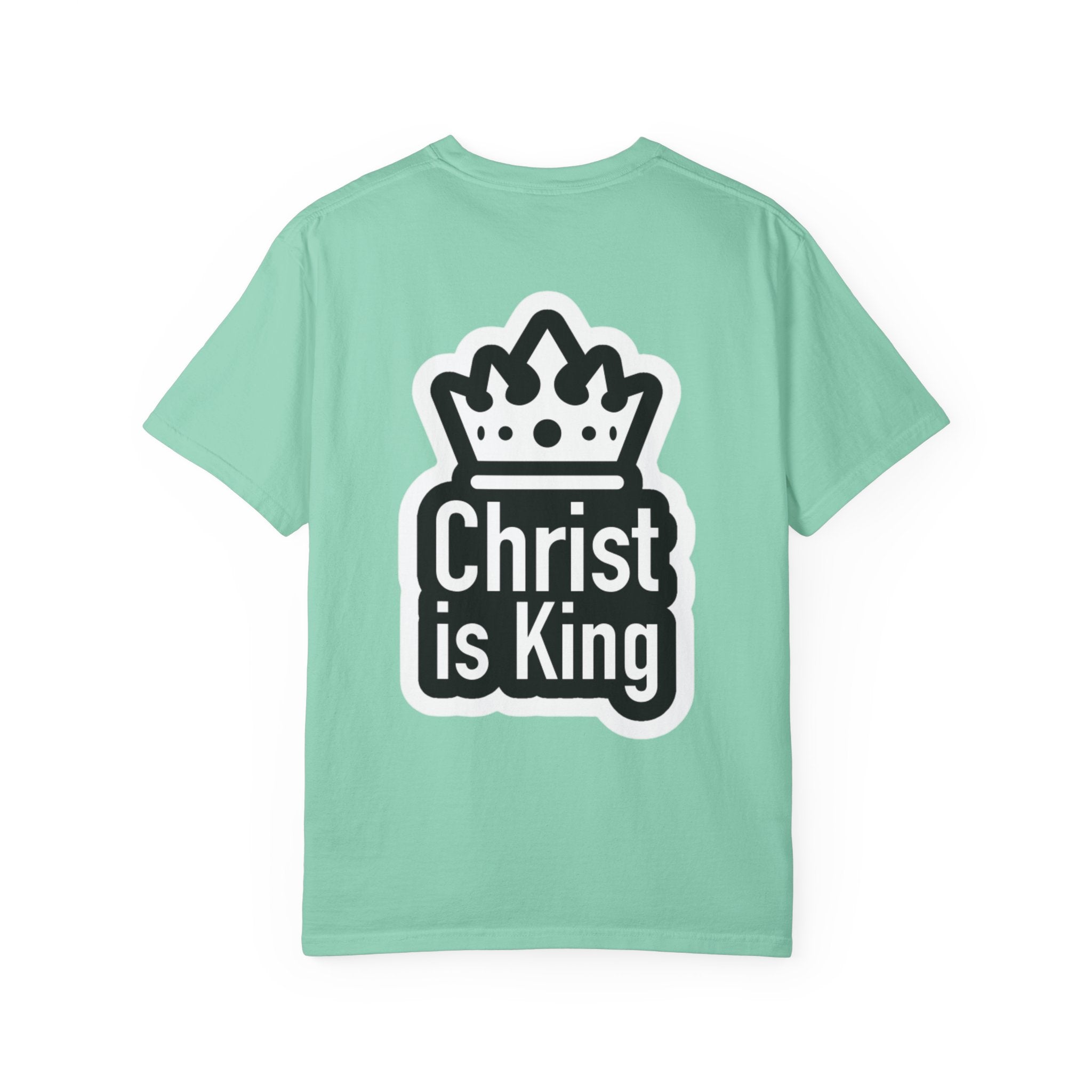 Christ is King T-Shirt – Bold Crown & Cross Christian Tee for Unashamed Faith Printify