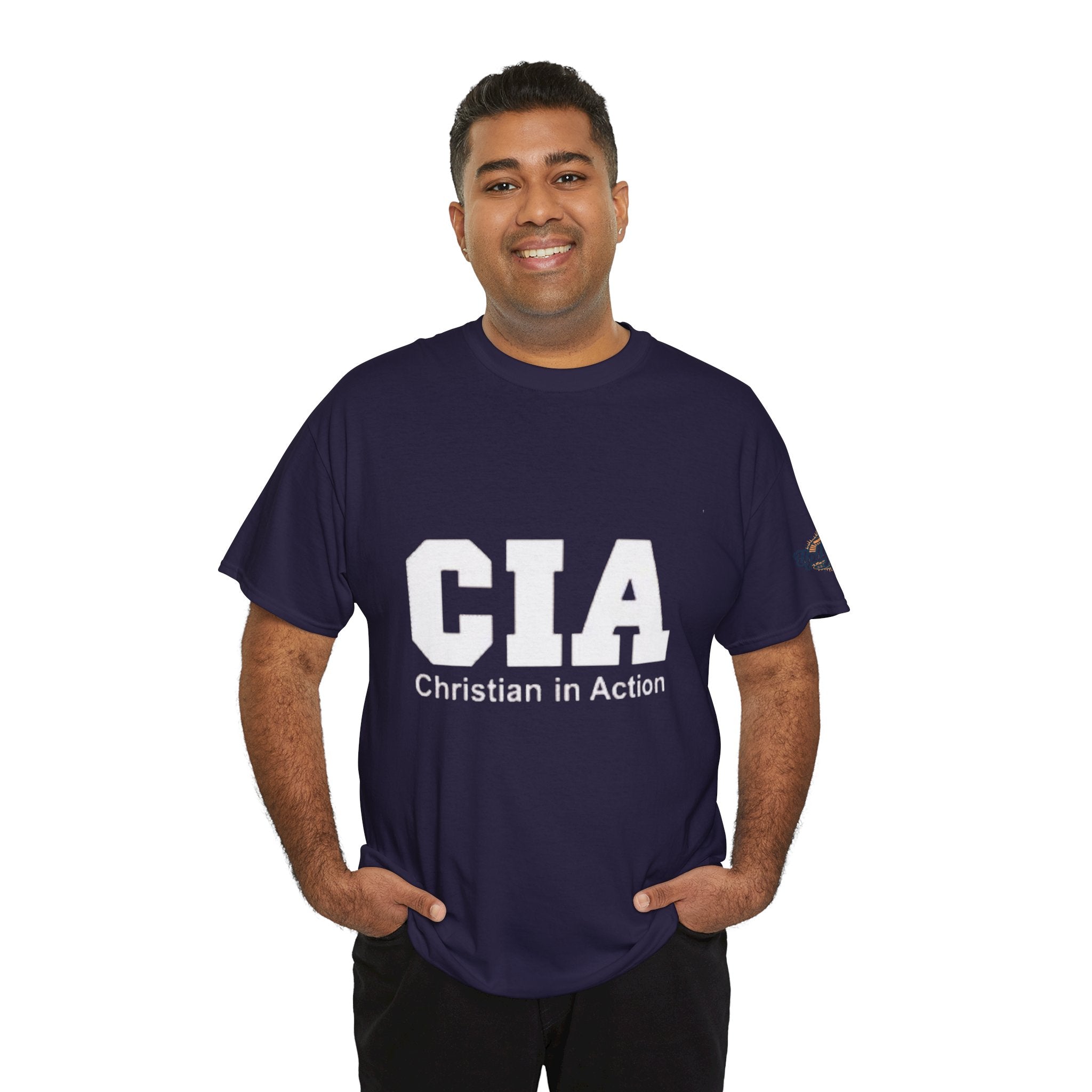 CIA Christian in Action T-shirt - Funny Faith Parody T-shirt - Mission Ready Apparel Printify