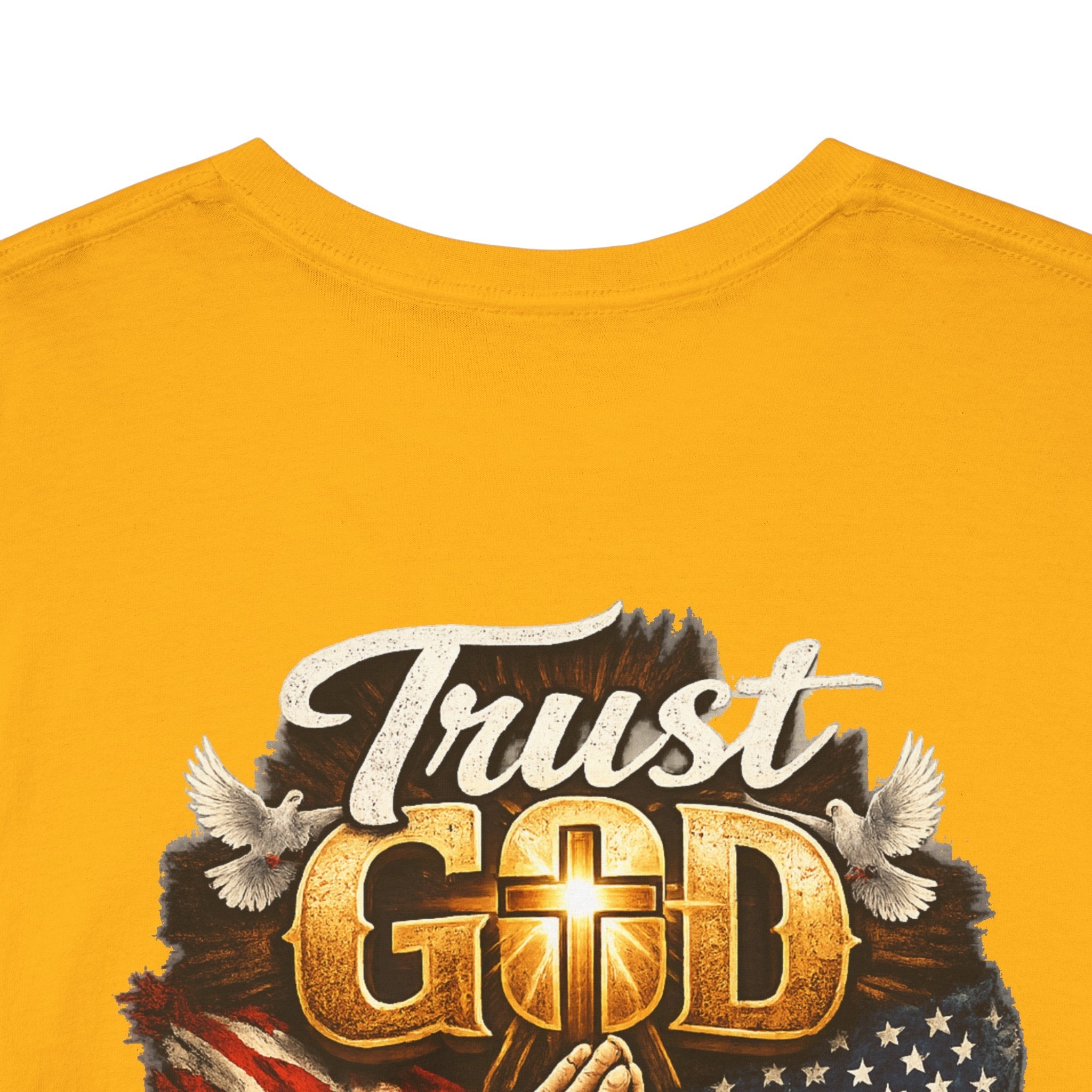 Trust God Not Government T-Shirt — Vintage Patriotic Christian Tee Printify