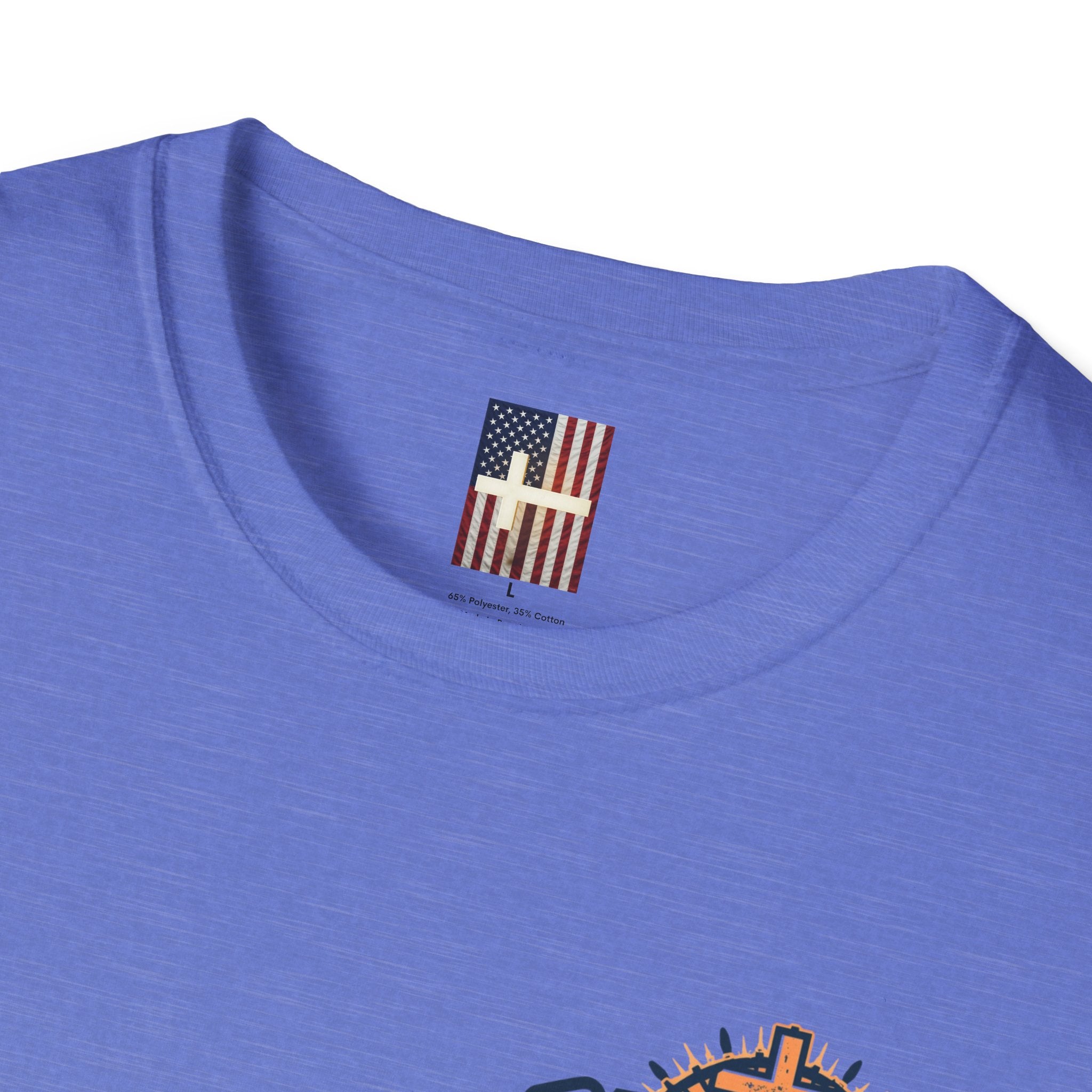 Jesus Is King T-shirt | Modern Typographic Cross Christian T-shirt Printify