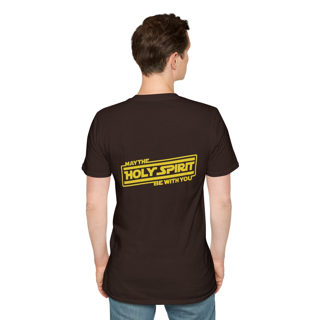 May the Holy Spirit Be With You T-shirt - Christian Star Wars Parody T-shirt Printify
