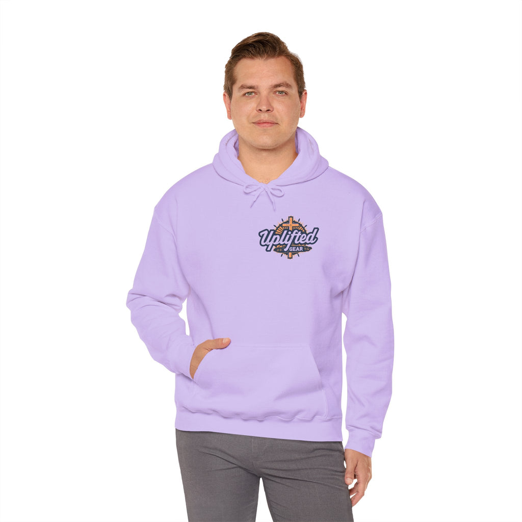 Walk by Faith, Not by Sight Hoodie – Moonlit Footprints Christian Hoodie for Cozy Nights Printify