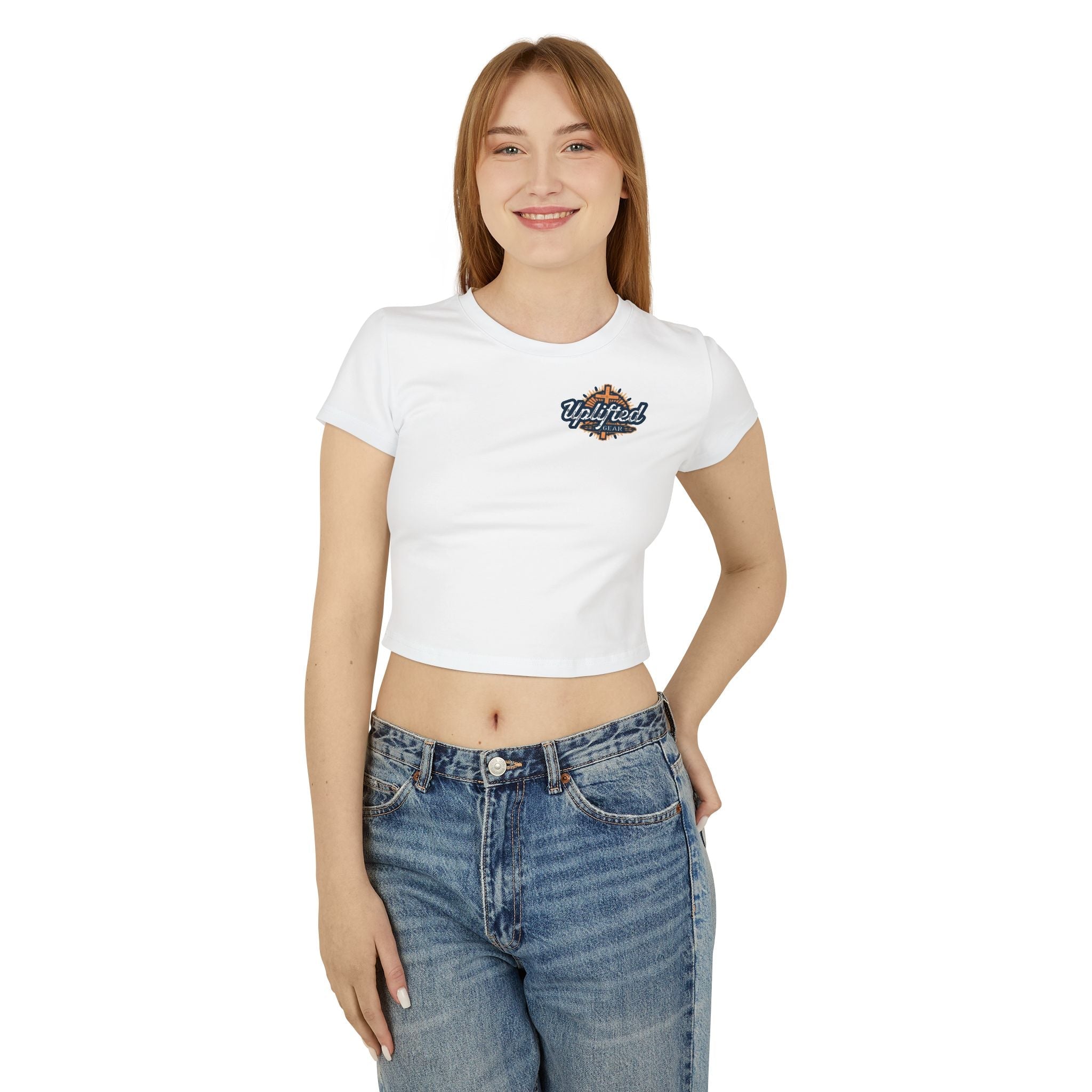 Women's Baby Tee - Phillipians 4:13 Bible Verse Religious Design Printify