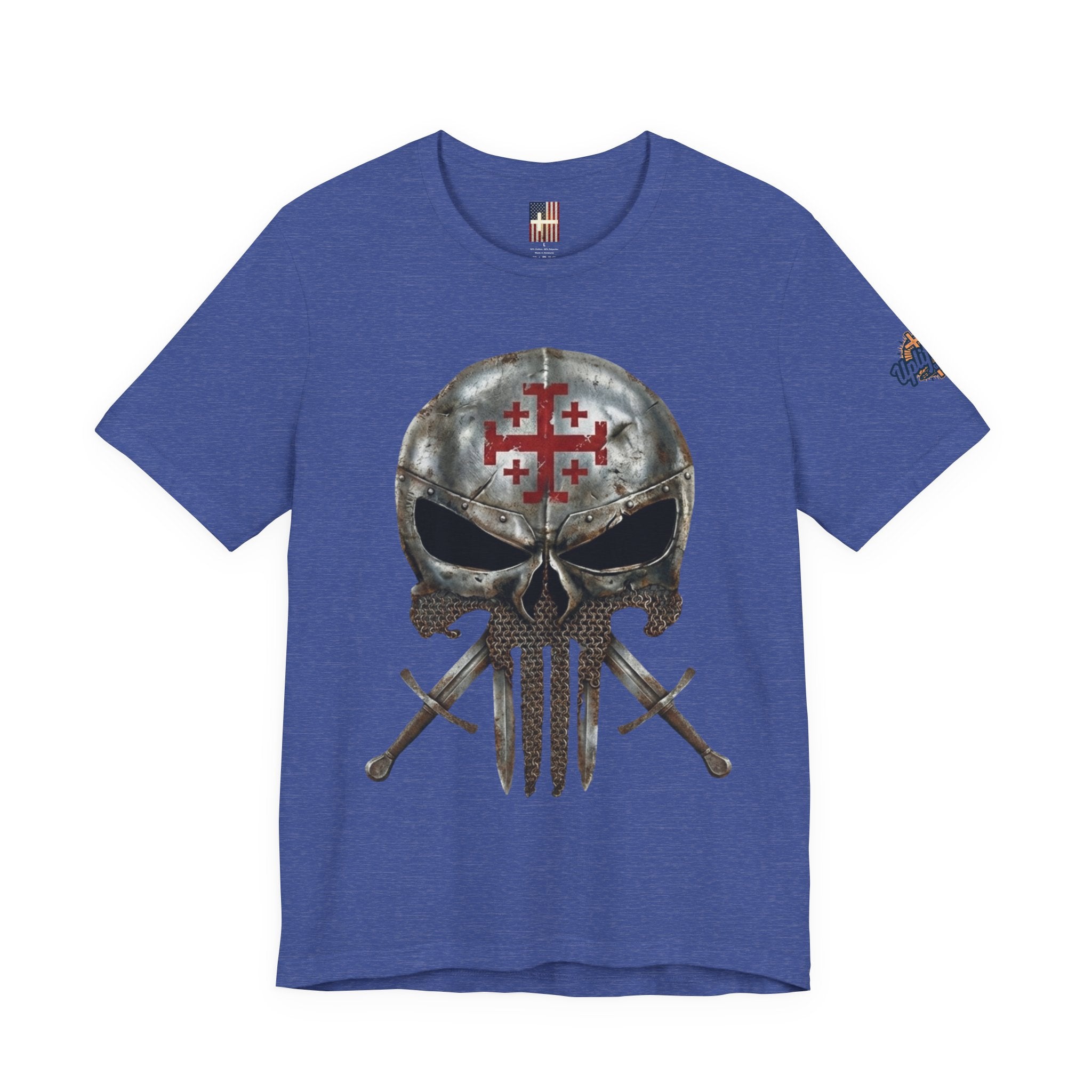Crusader Knight Christian Skull T-shirt - Warrior Armor of God T-shirt Printify