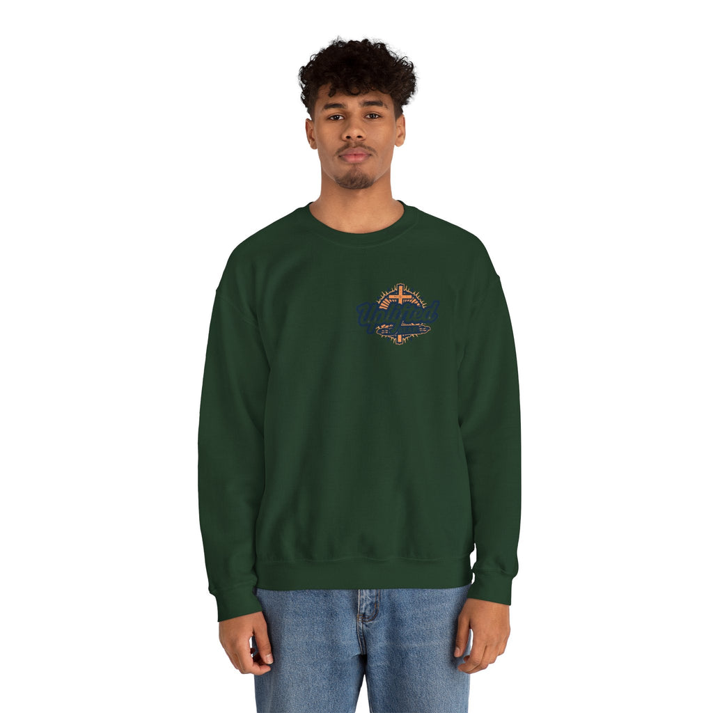 Religious Graphic Armor Of God Design - Unisex Heavy Blend™ Crewneck Sweatshirt Printify