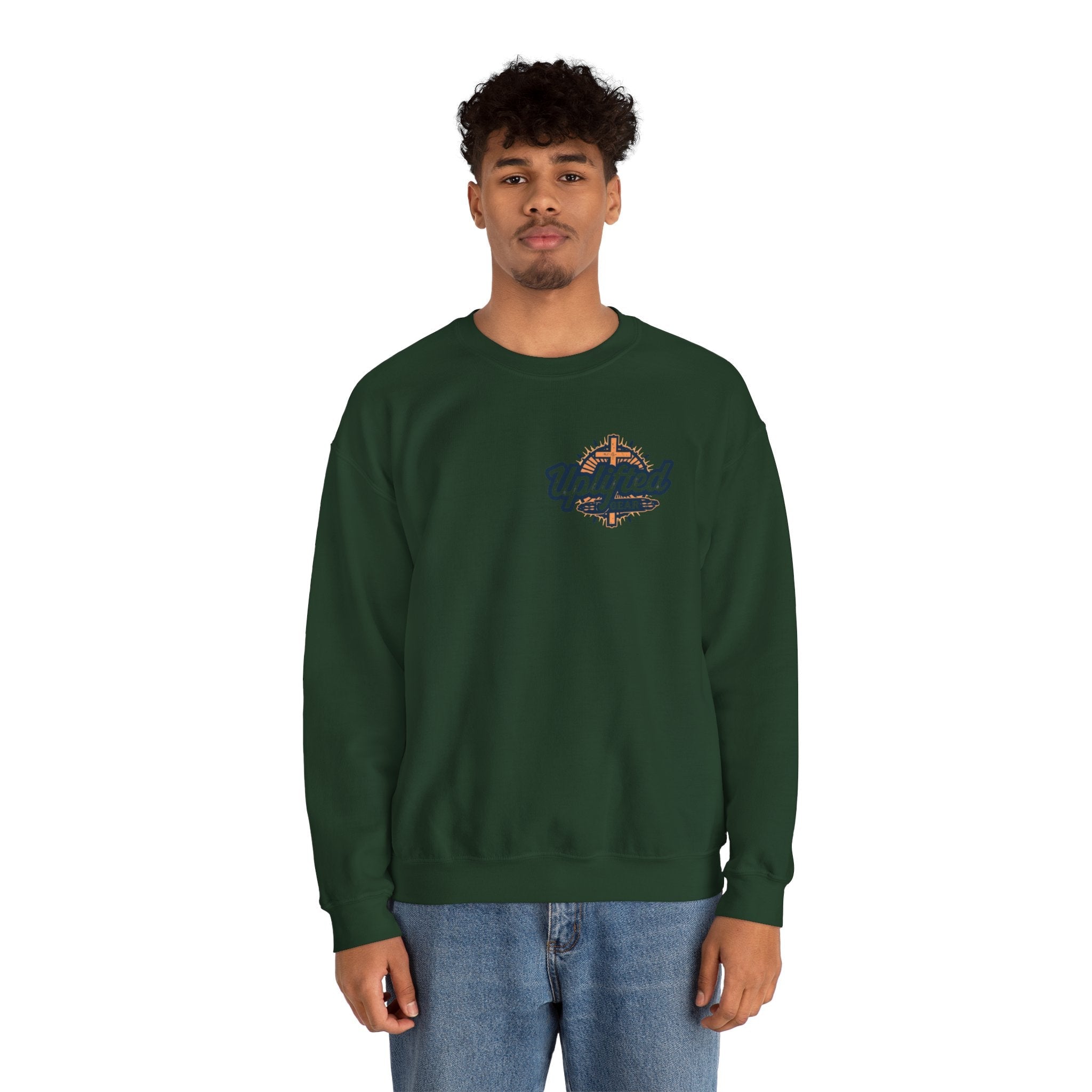 Religious Graphic Armor Of God Design - Unisex Heavy Blend™ Crewneck Sweatshirt Printify