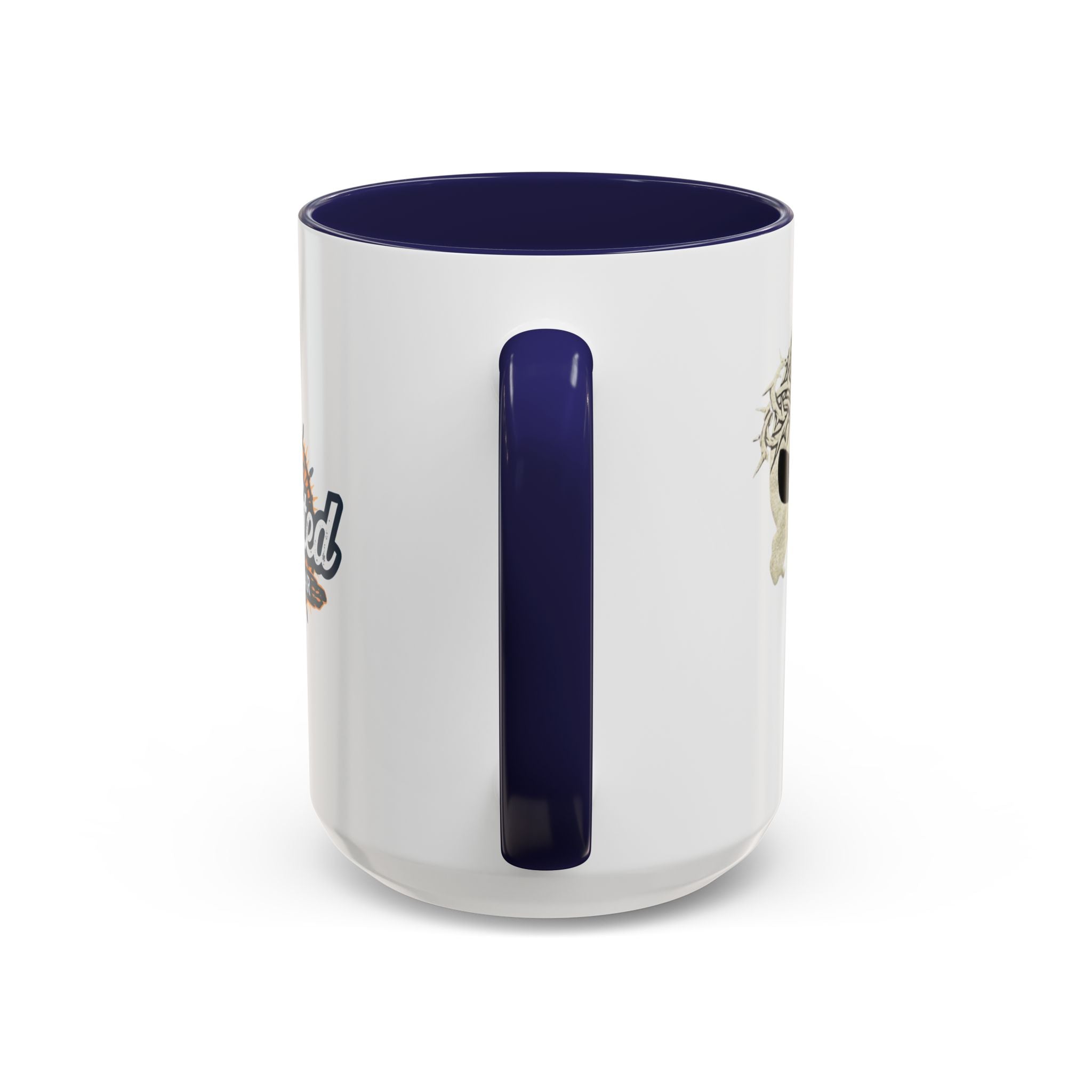 Christian Skull Coffee Mug — Crown of Thorns “Warrior Faith” (11/15 oz)