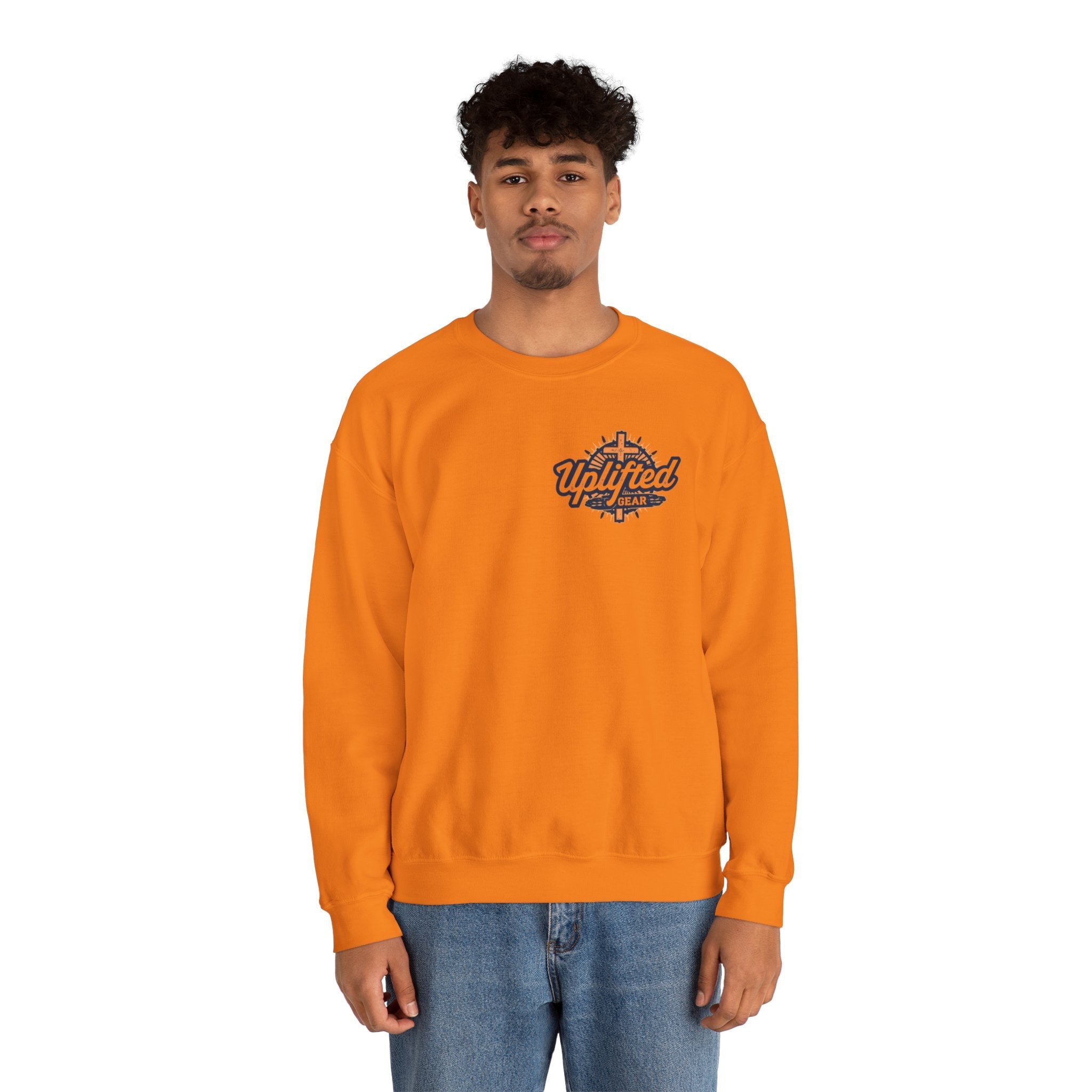 Trust in The Lord Proverbs 3:5-6 Biblical Design Crewneck Sweatshirt Printify