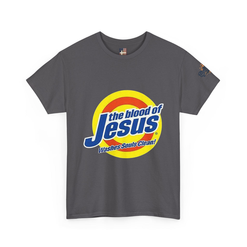 Blood of Jesus Washes Souls Clean T-shirt - Funny Tide Parody - Christian Faith T-shirt Printify