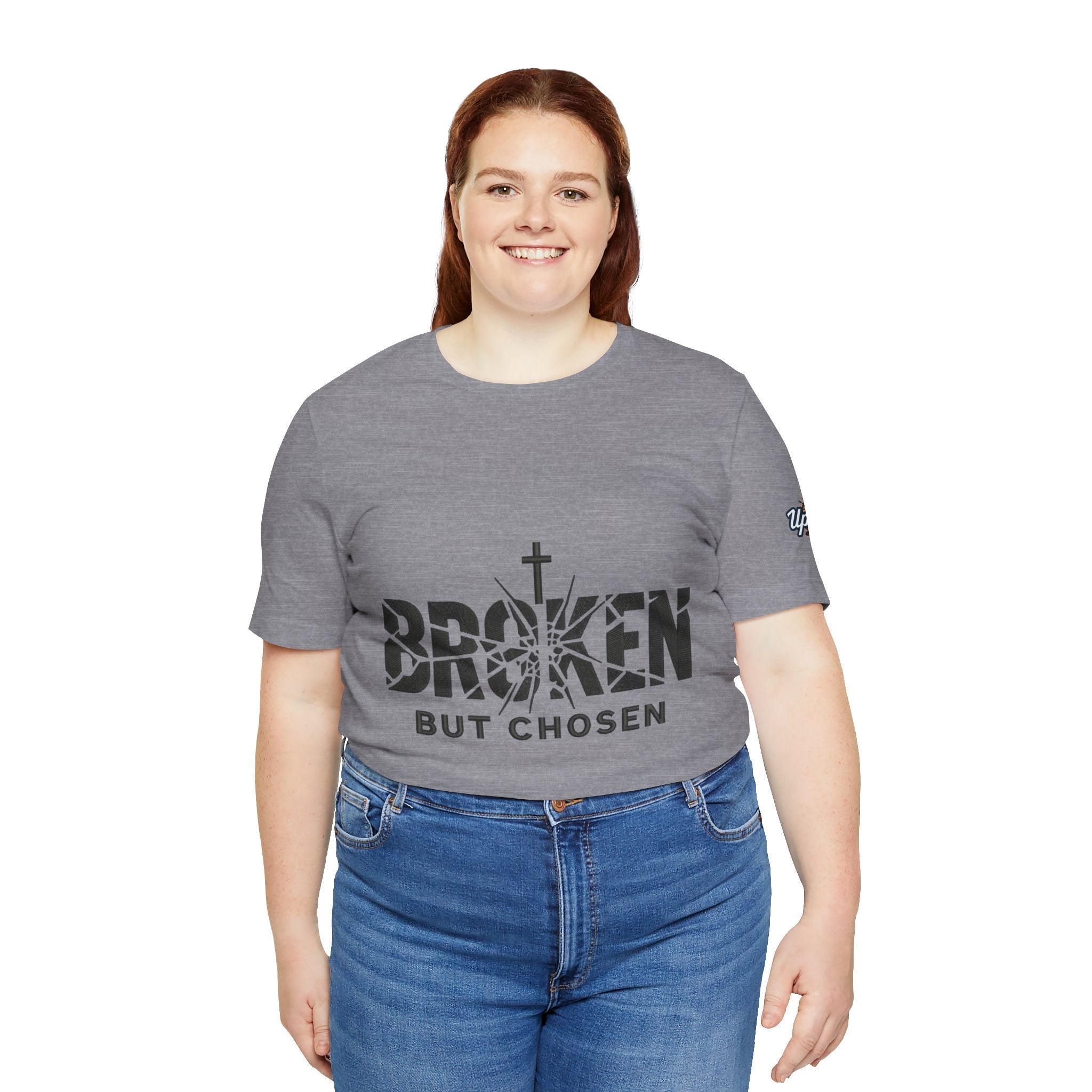 Broken But Chosen T-Shirt — Inspirational Faith Graphic Tee Printify