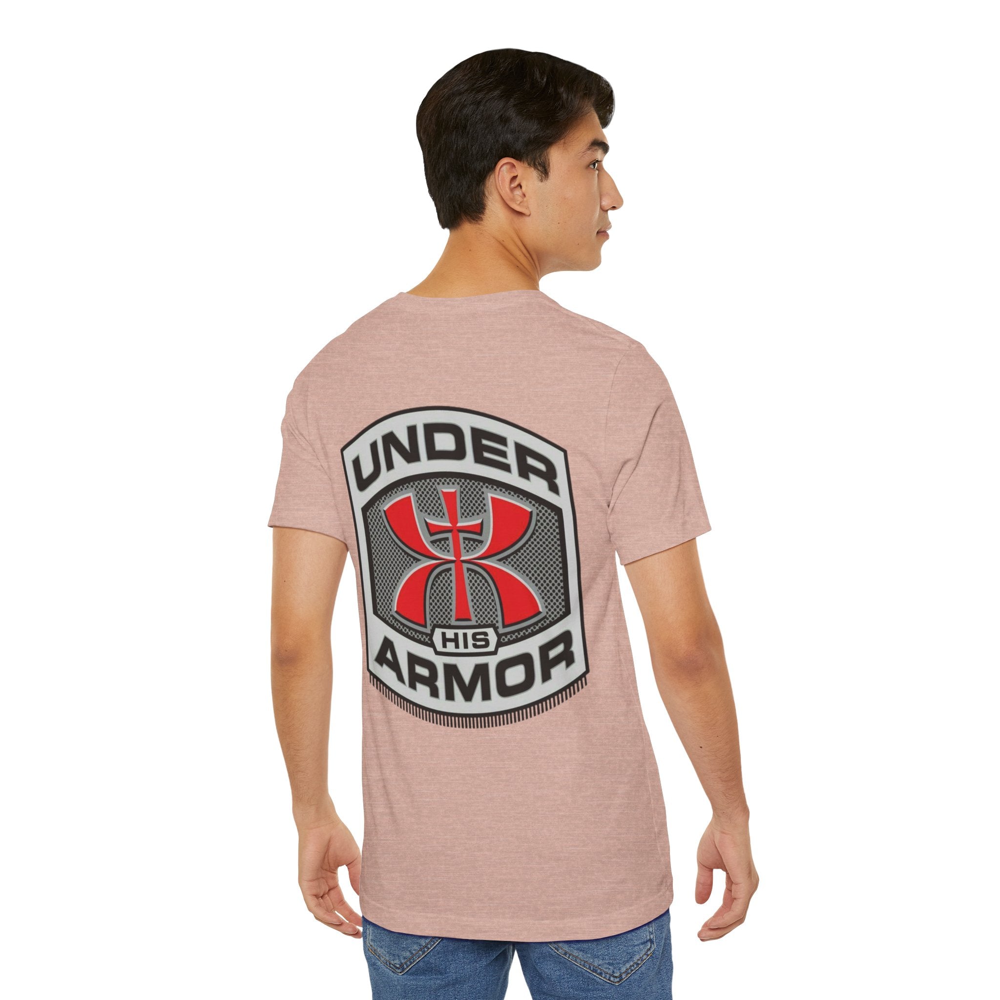 Under HIS Armor Christian T-Shirt — Faith-Inspired Under Armour Style Printify