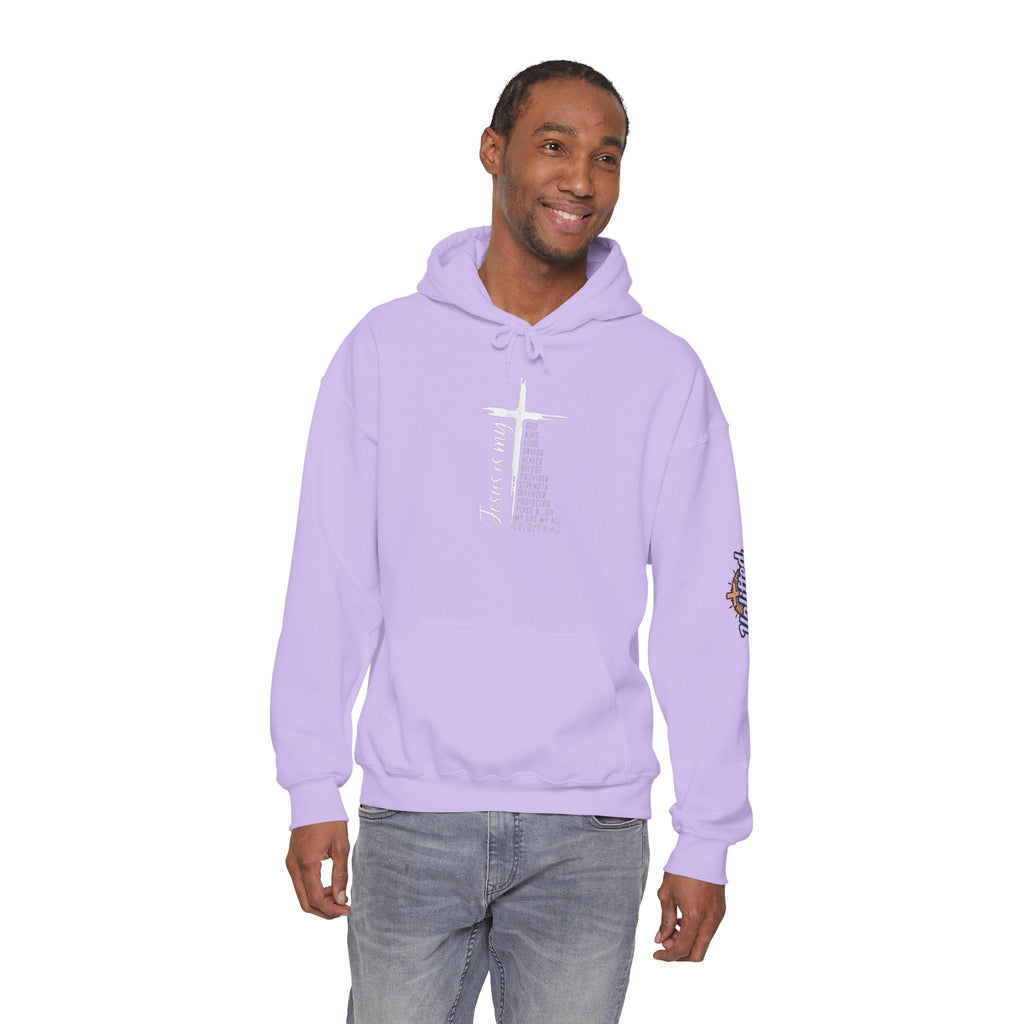 Jesus Is My Everything Hoodie – Cross List God King Lord Savior Christian Sweatshirt for Total Surrender Faith Printify