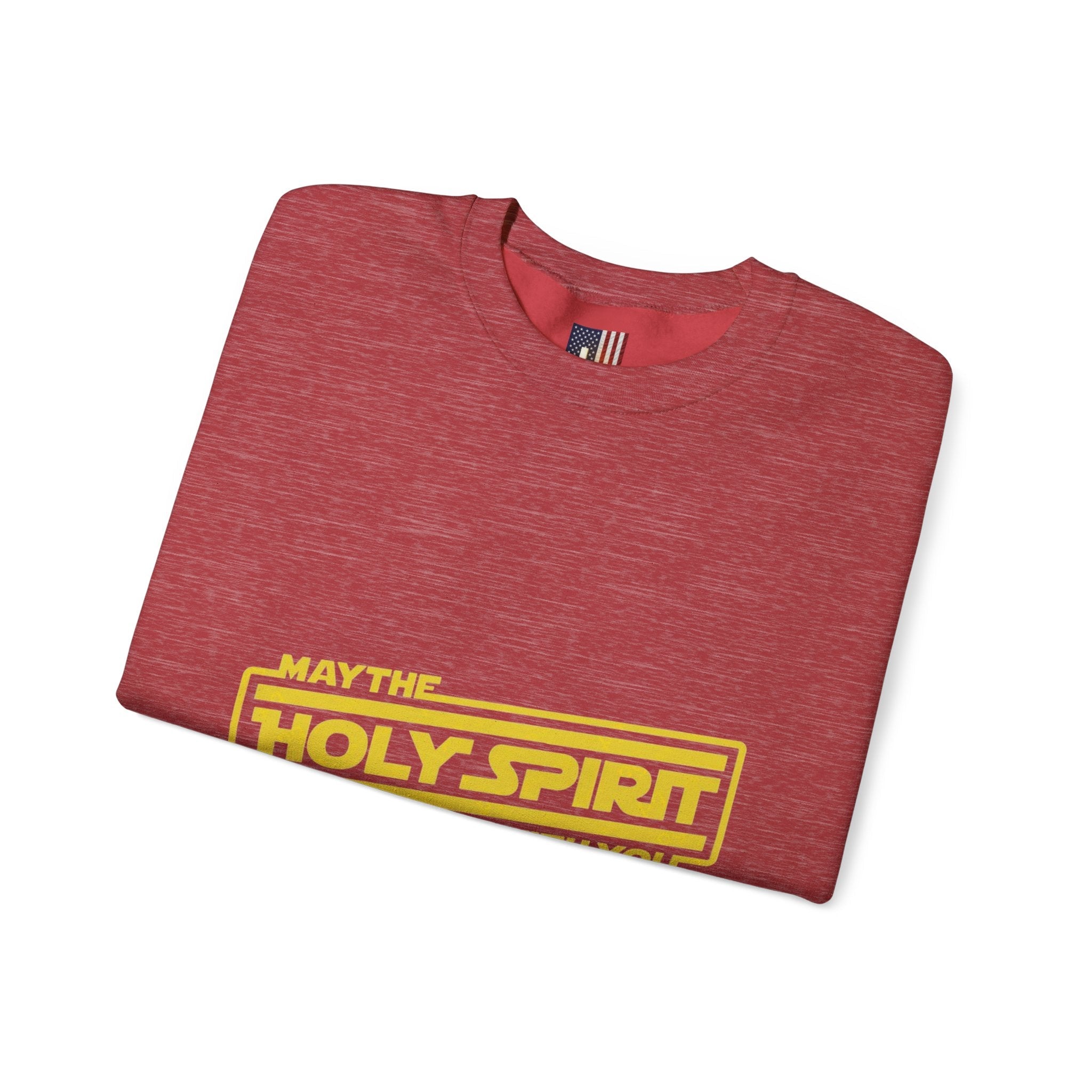 May the Holy Spirit Be With You Sweatshirt - Christian Star Wars Parody Sweatshirt Printify