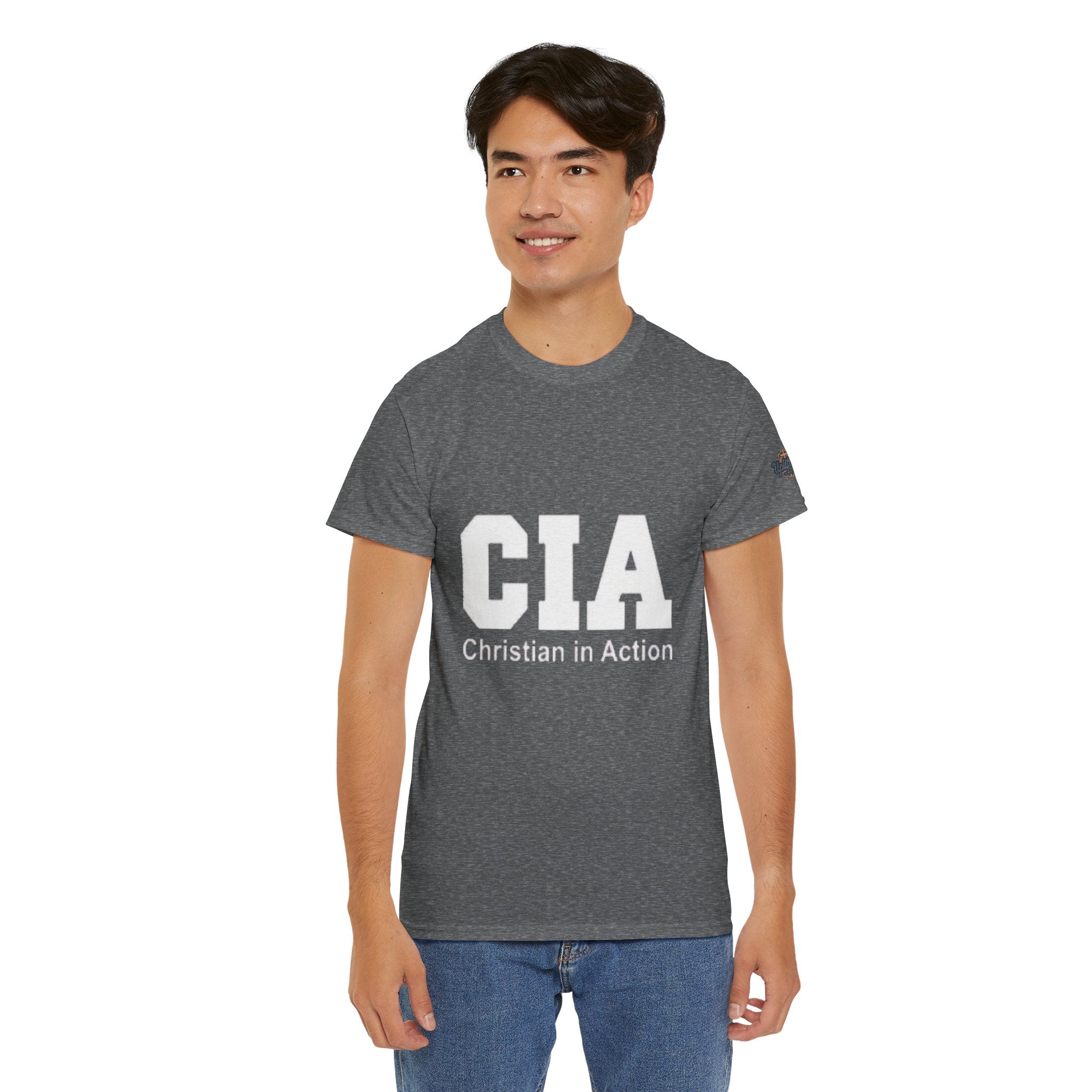 CIA Christian in Action T-shirt - Funny Faith Parody T-shirt - Mission Ready Apparel Printify