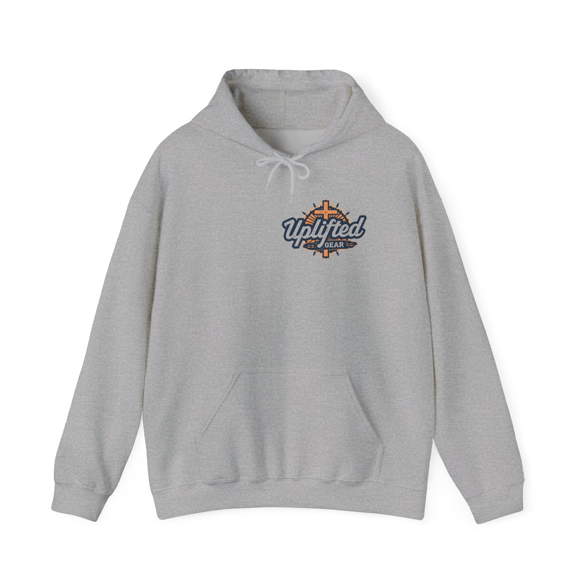 ✨ Chosen. Loved. Redeemed. – Elegant Christian Hoodie | Gold Foil Faith Tee | Subtle Cross & Heart Design | Inspirational Bible Verse Apparel by Uplifted Gear Printify