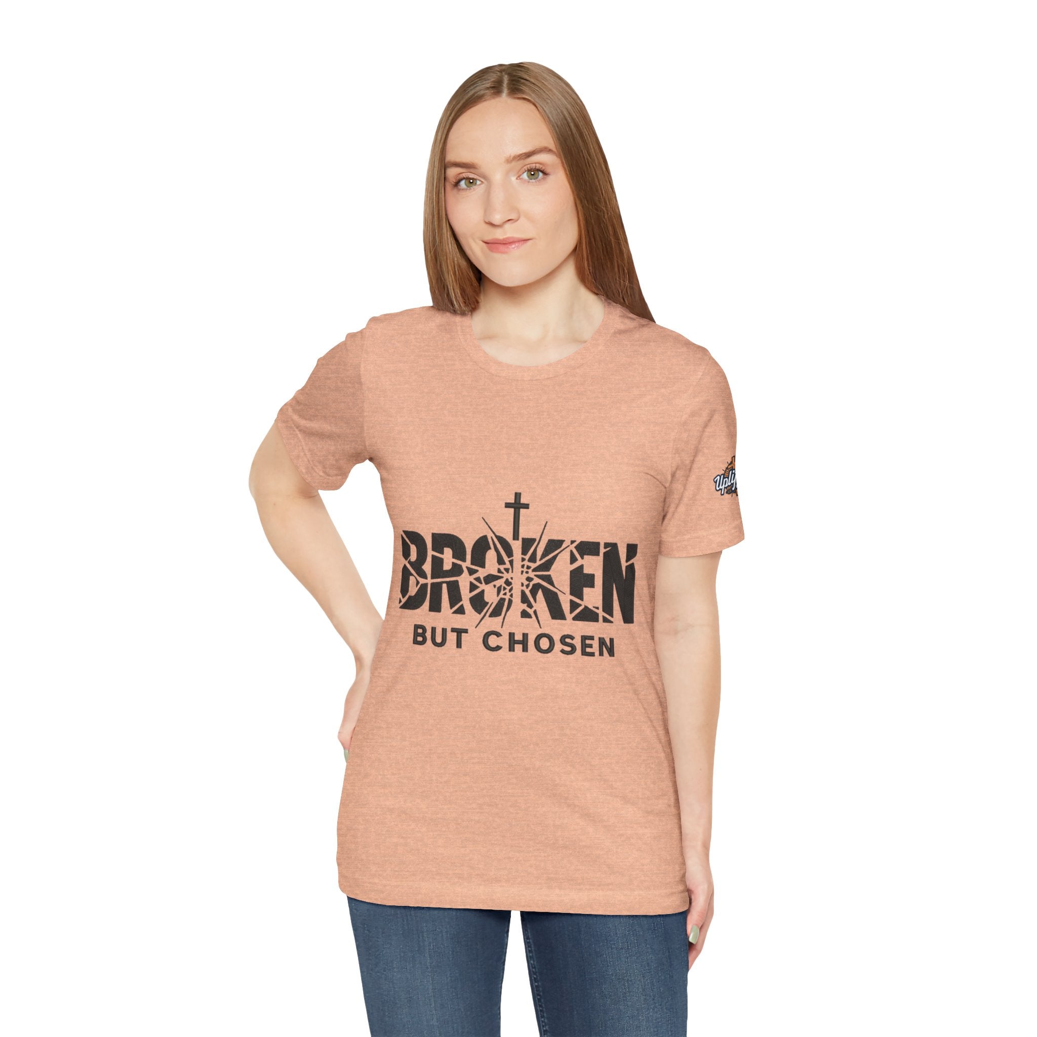 Broken But Chosen T-Shirt — Inspirational Faith Graphic Tee