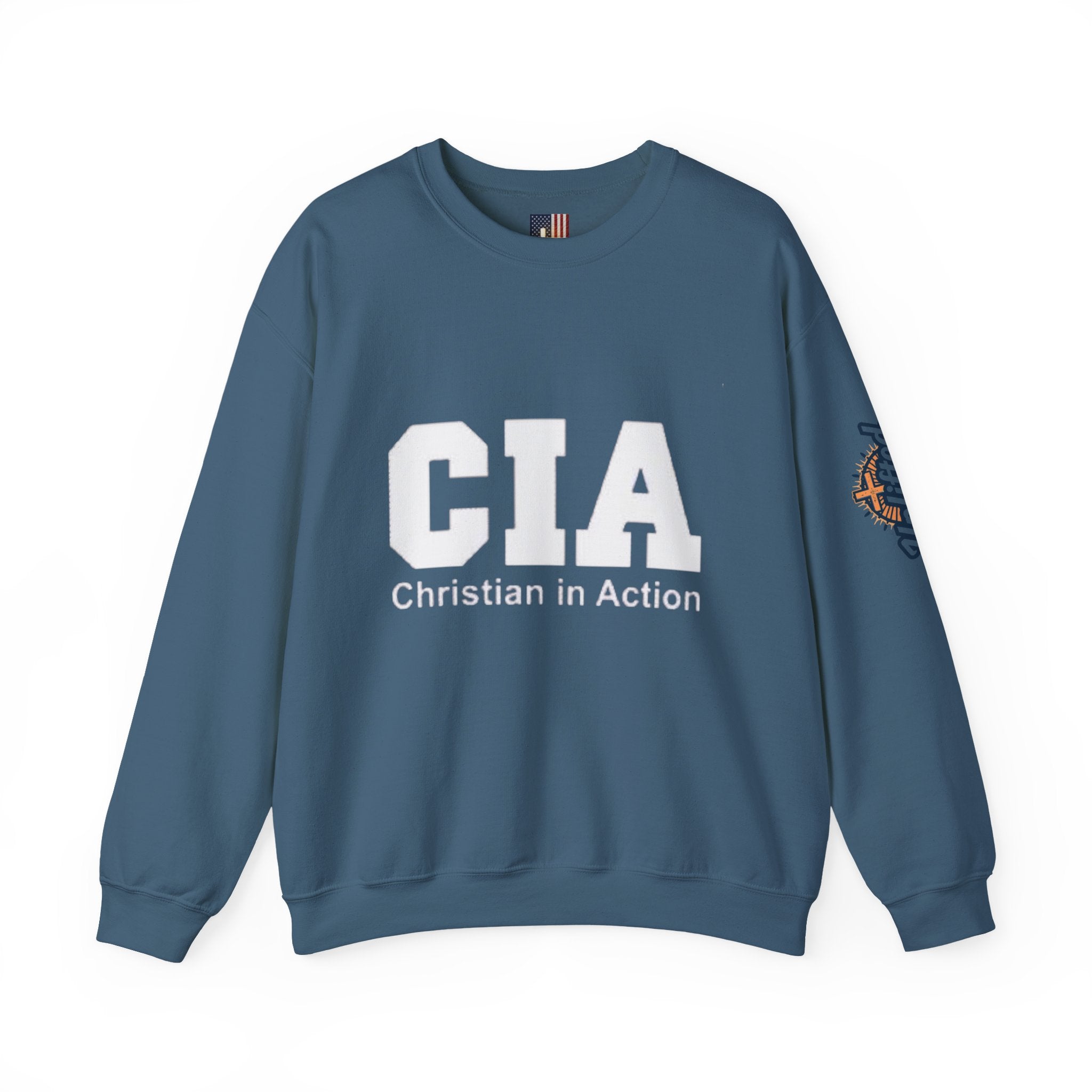 CIA Christian in Action Sweatshirt - Funny Faith Parody Sweatshirt - Mission Ready Apparel Printify