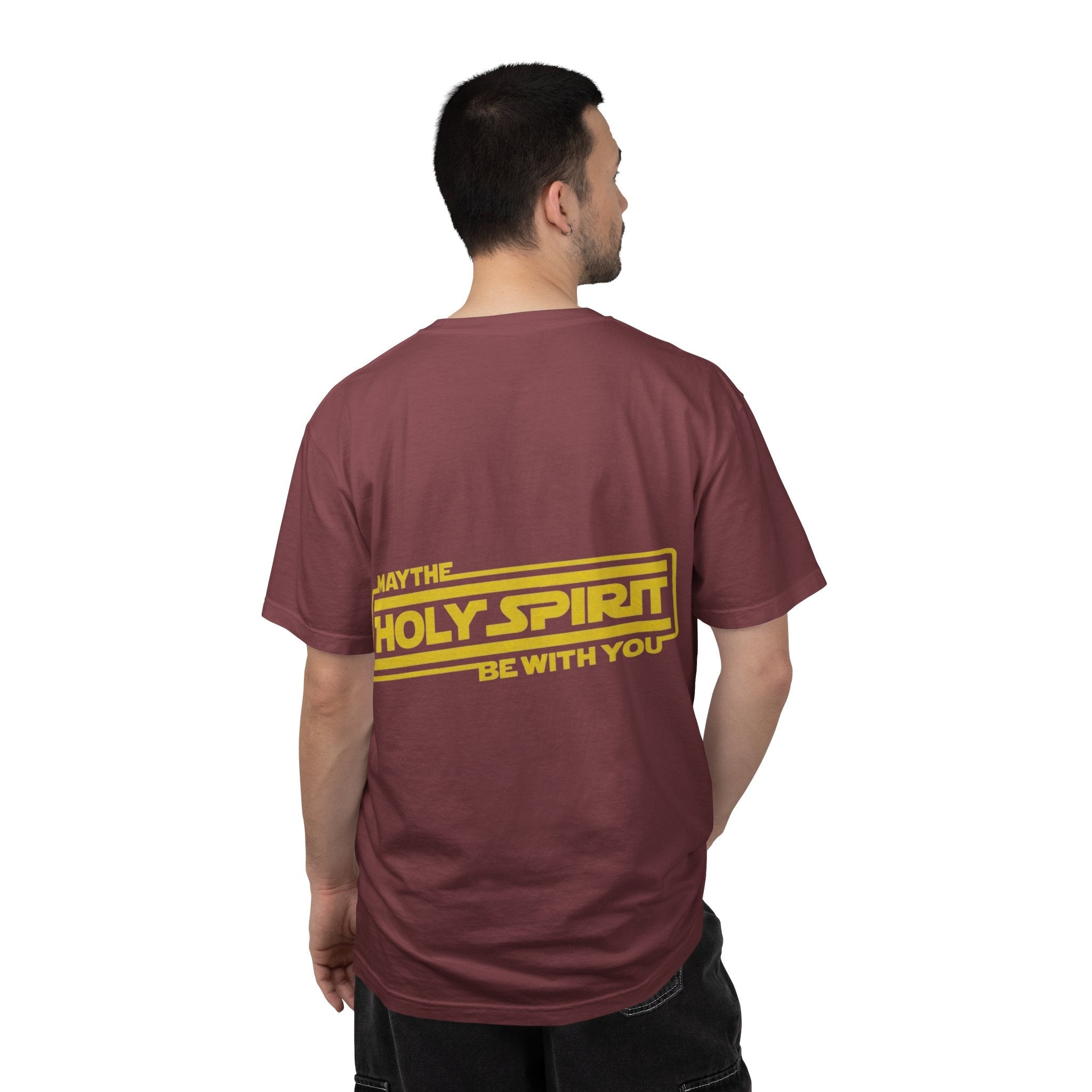 May the Holy Spirit Be With You T-shirt - Christian Star Wars Parody T-shirt Printify