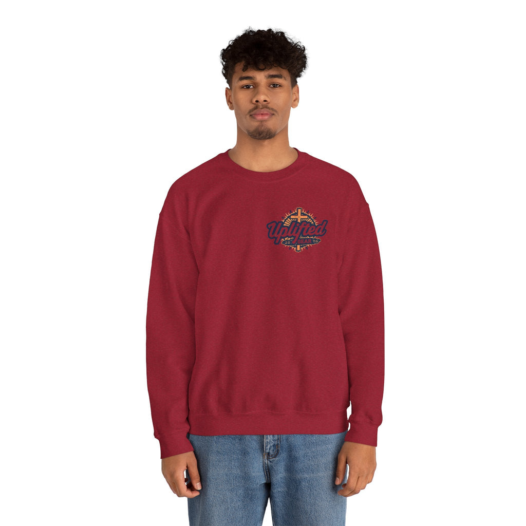Trust in The Lord Proverbs 3:5-6 Biblical Design Crewneck Sweatshirt Printify
