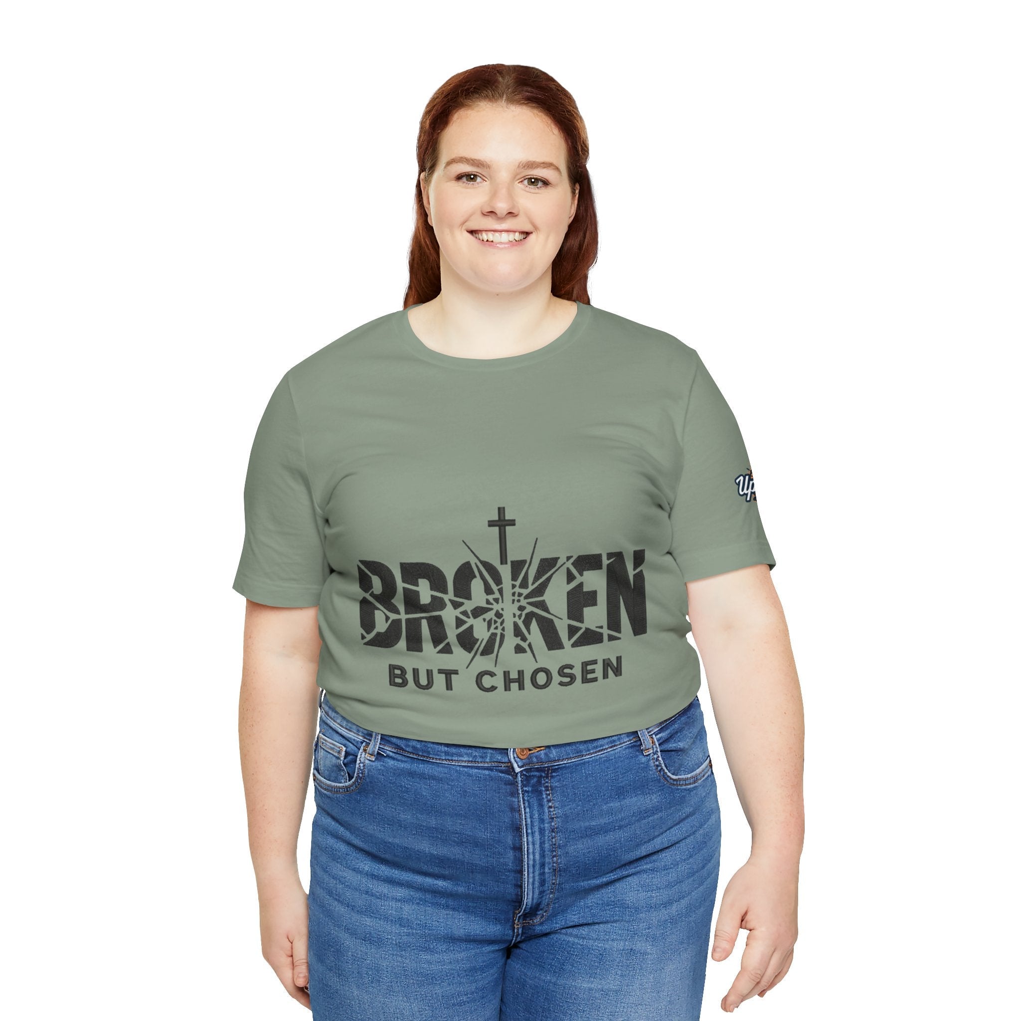 Broken But Chosen T-Shirt — Inspirational Faith Graphic Tee Printify