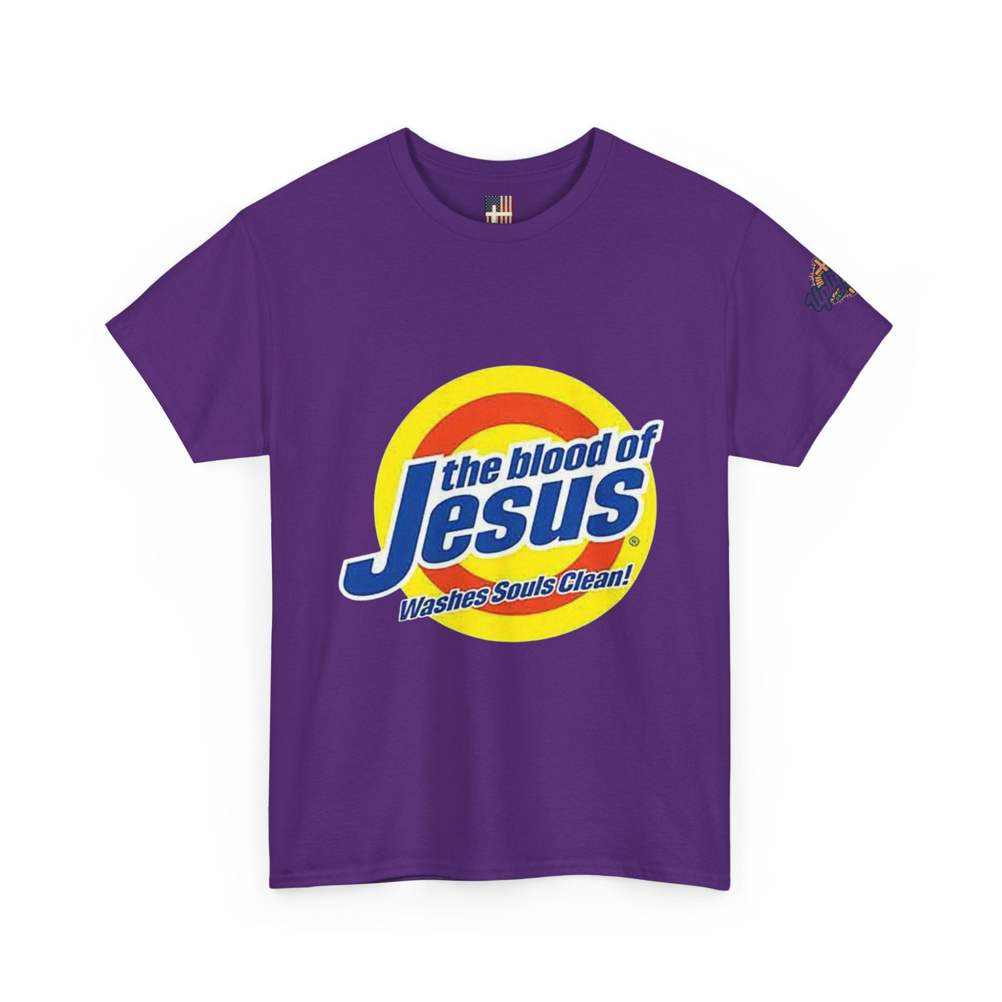 Blood of Jesus Washes Souls Clean T-shirt - Funny Tide Parody - Christian Faith T-shirt Printify