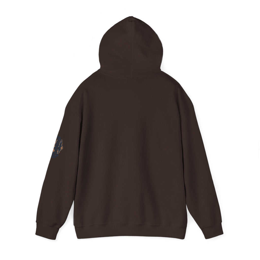 Jesus Ichthys Hoodie – Christian Fish Symbol with Cross & Jesus Inscription Sweatshirt for Eternal Faith & Streetwear Printify